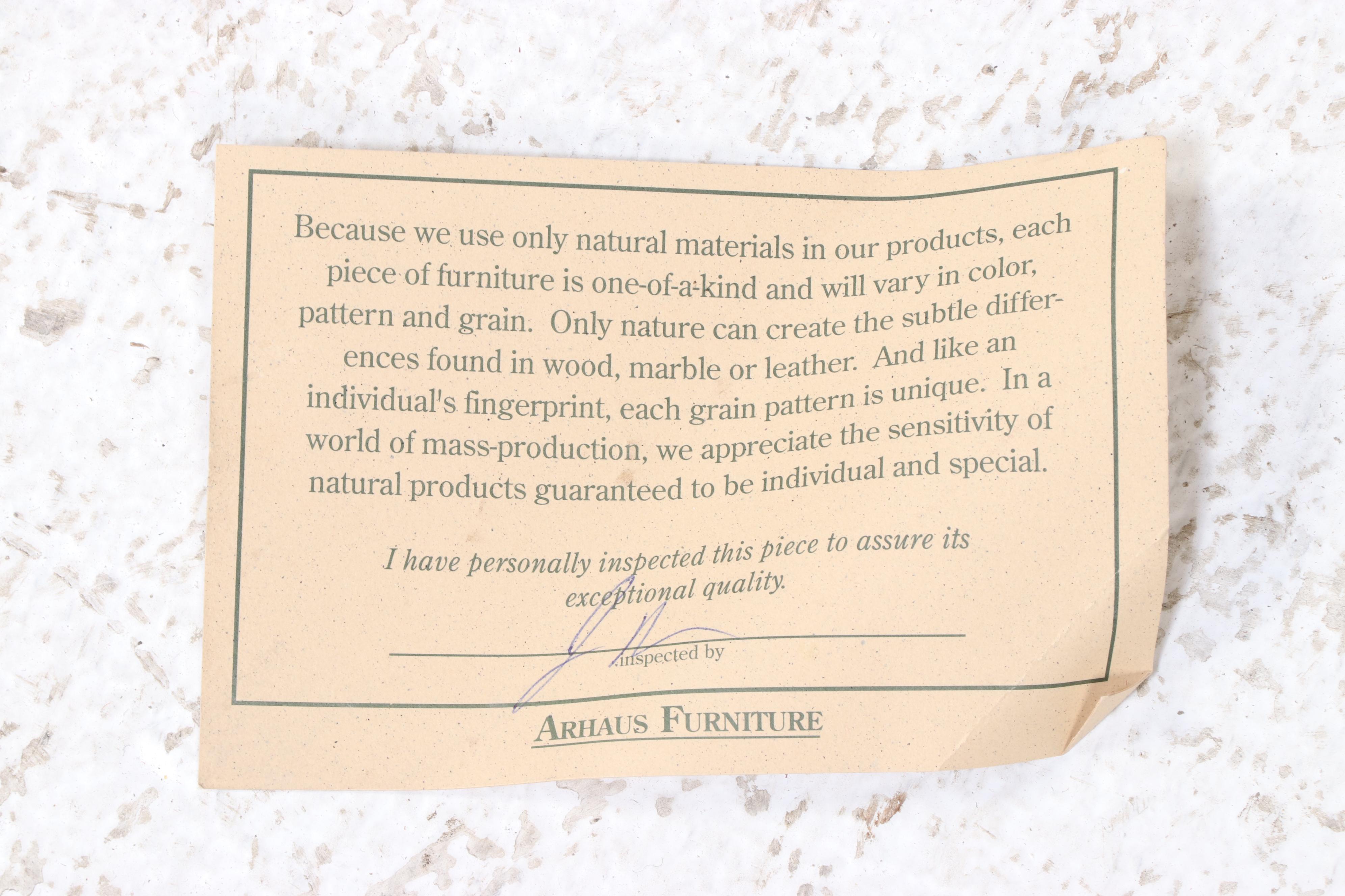 Arhaus Furniture Rustic Hardwood Display Cabinet