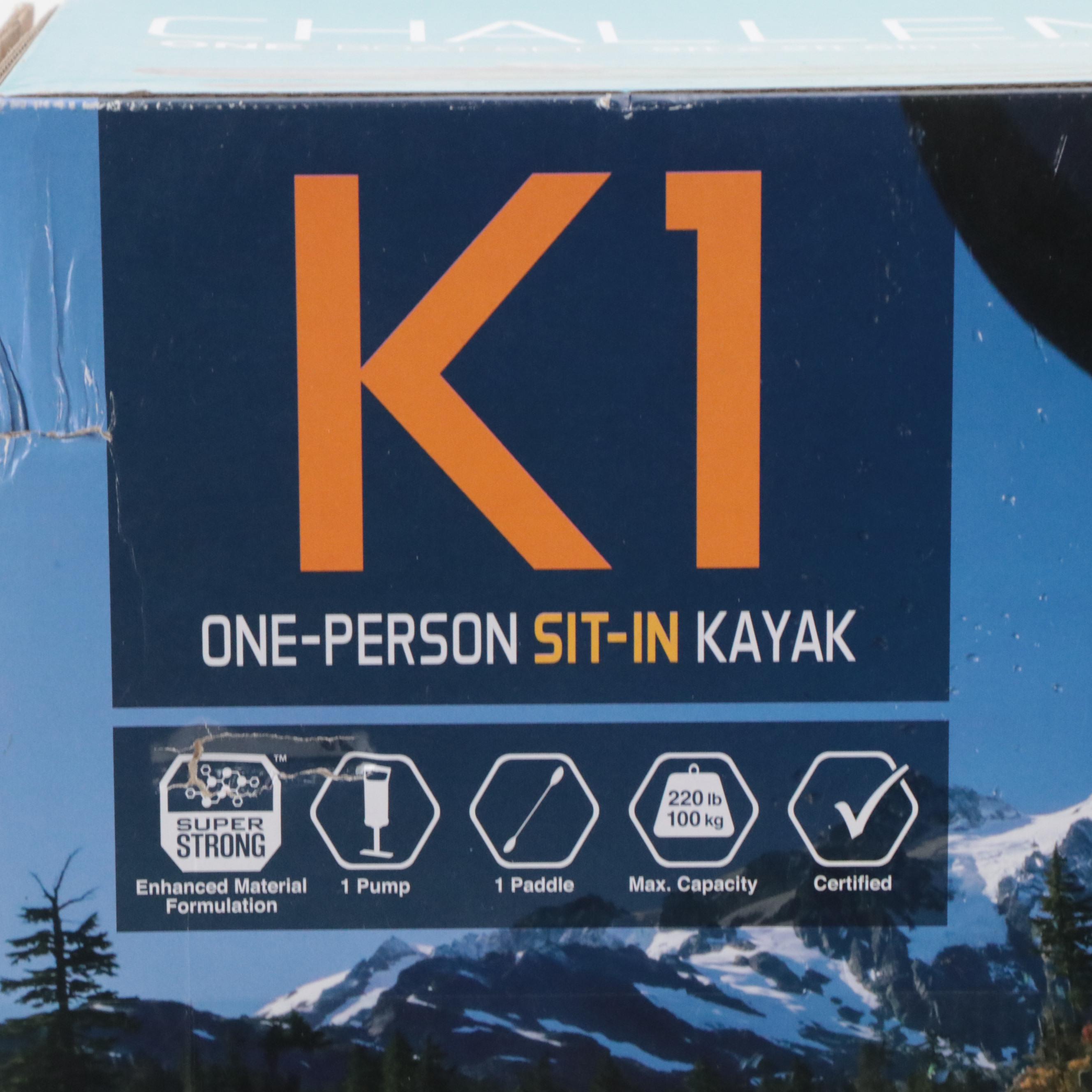 Intex Challenger K1 Inflatable One-Person Sit-In Kayak Set