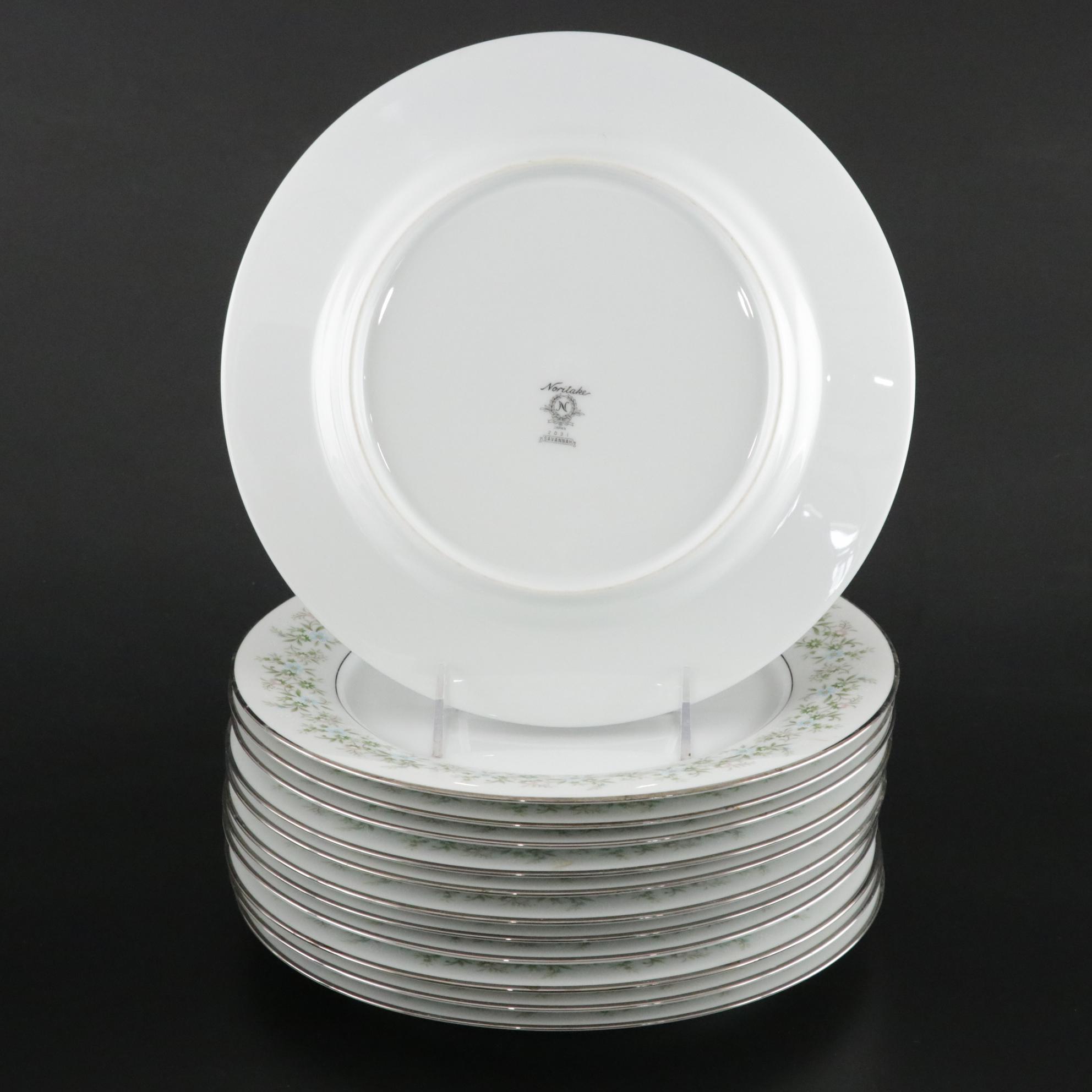 Noritake "Savannah" Platinum Rim Dinnerware, 1969-1991