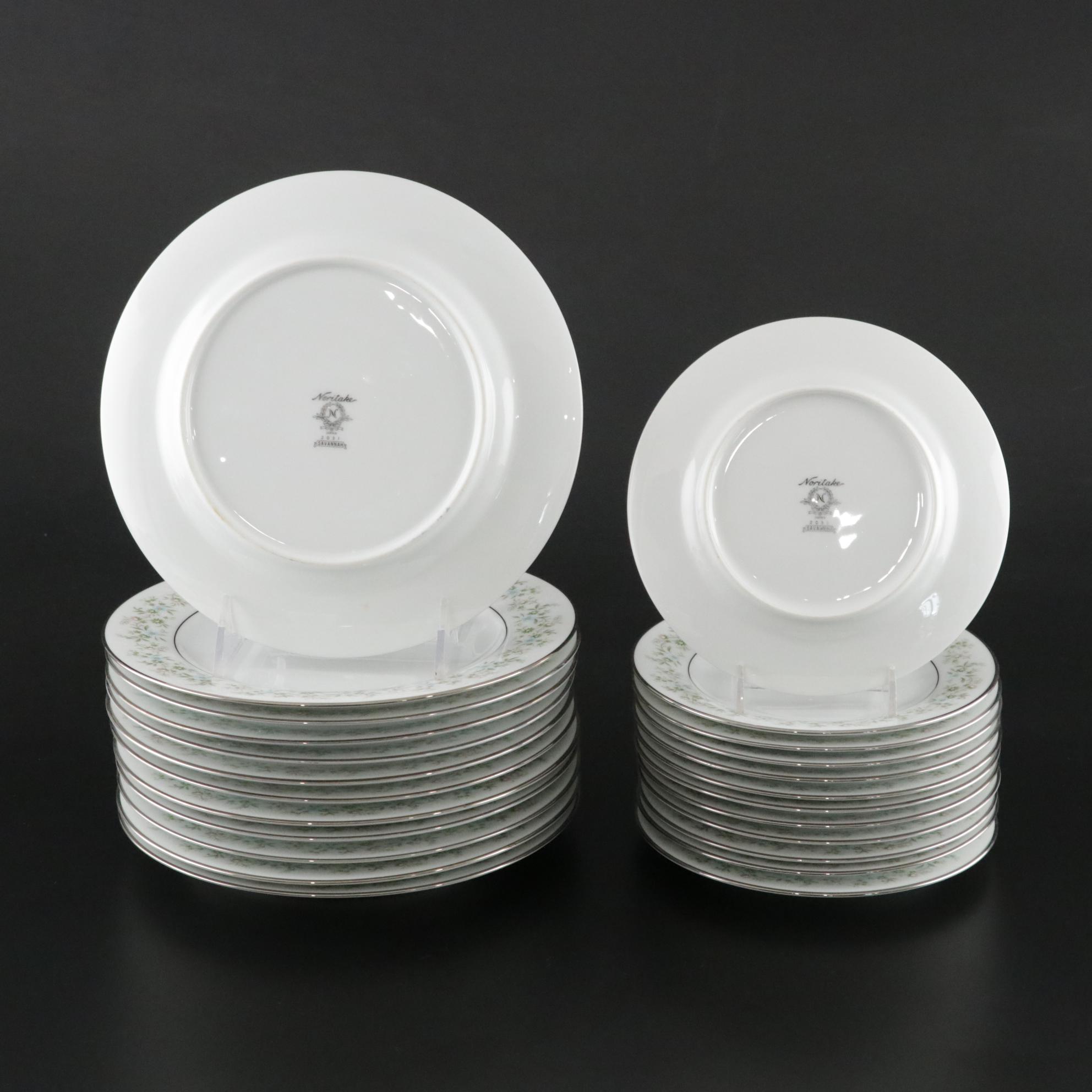 Noritake "Savannah" Platinum Rim Dinnerware, 1969-1991