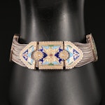 Byzantine Style Turkish Sterling Enamel Bracelet