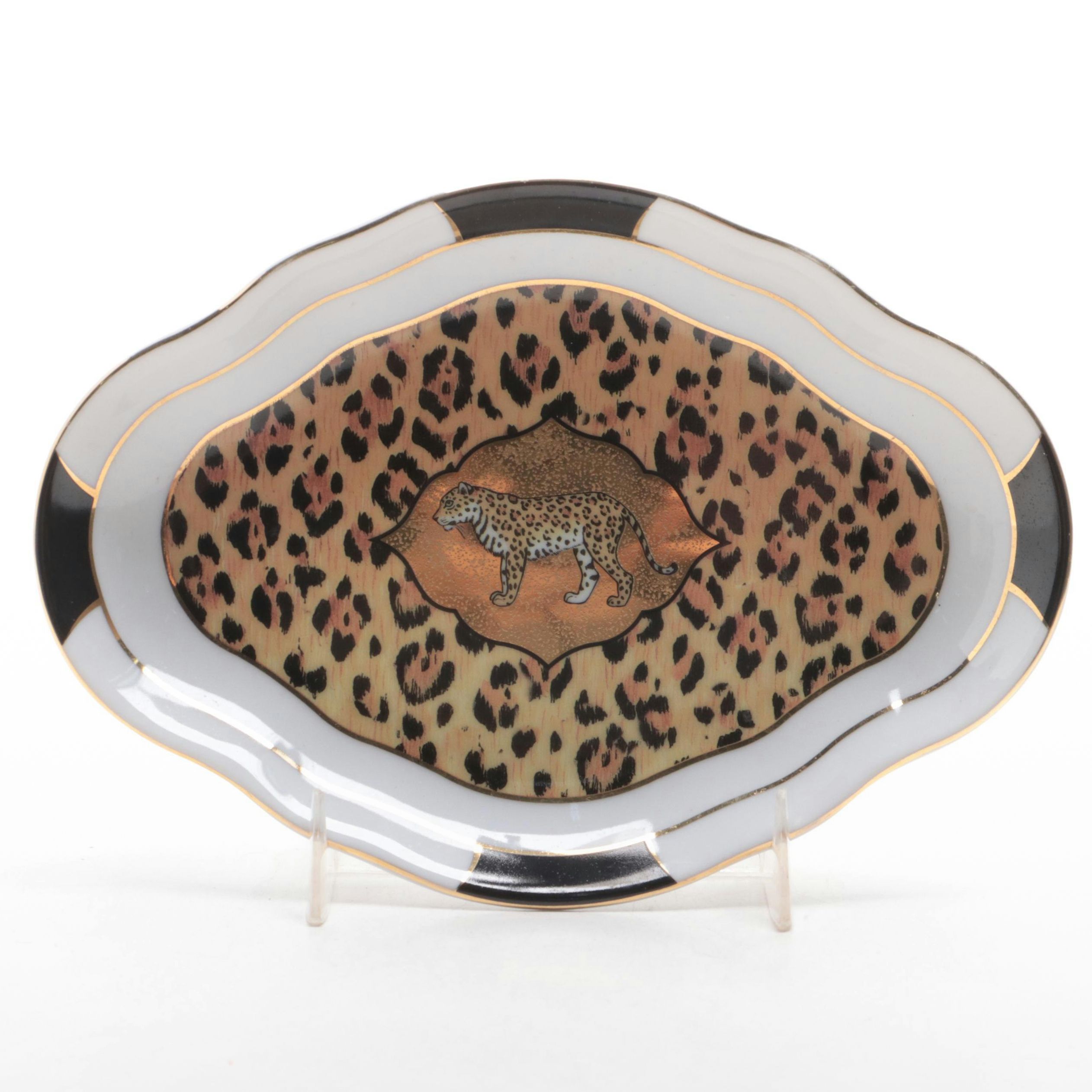 Lynn Chase "Amazonian Jaguar" Porcelain Dish