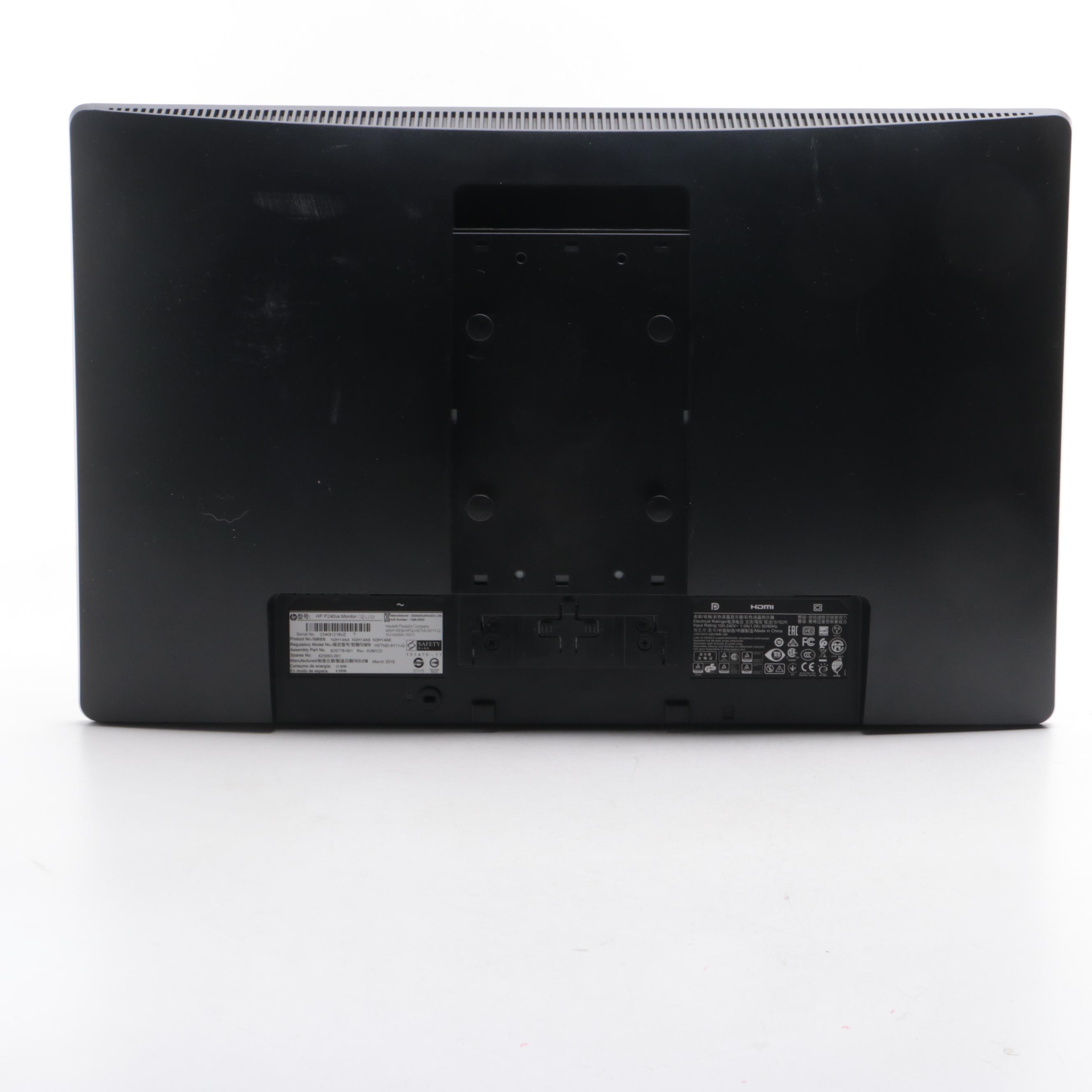 HP ProDisplay P240va Computer Monitor, 2018