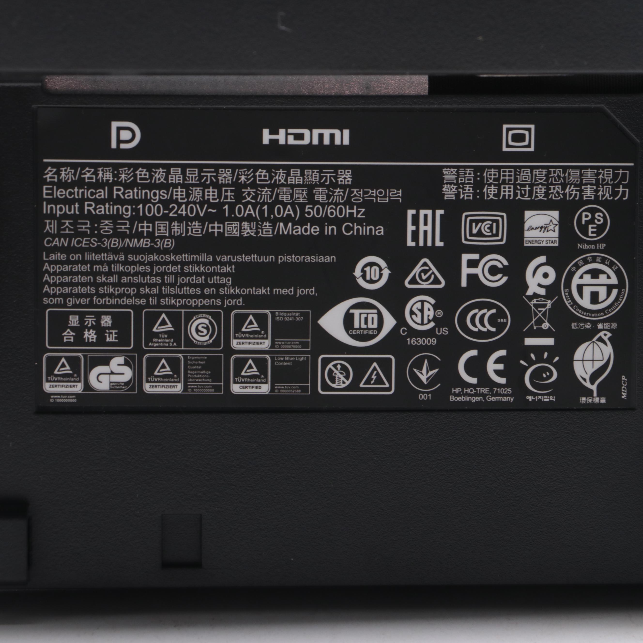 HP ProDisplay P240va Computer Monitor, 2018