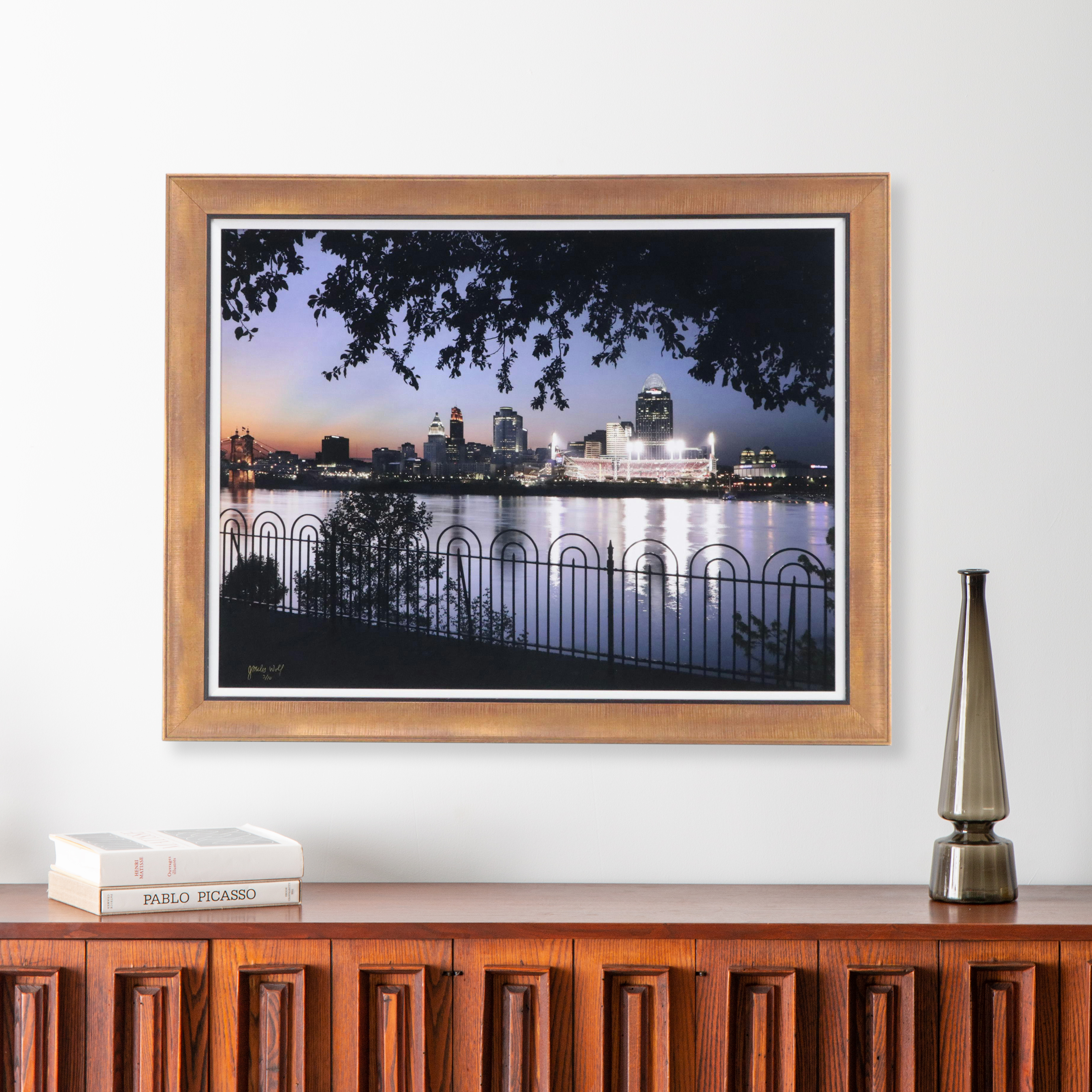 J. Miles Wolf Chromogenic Color Print of Cincinnati View From Kentucky