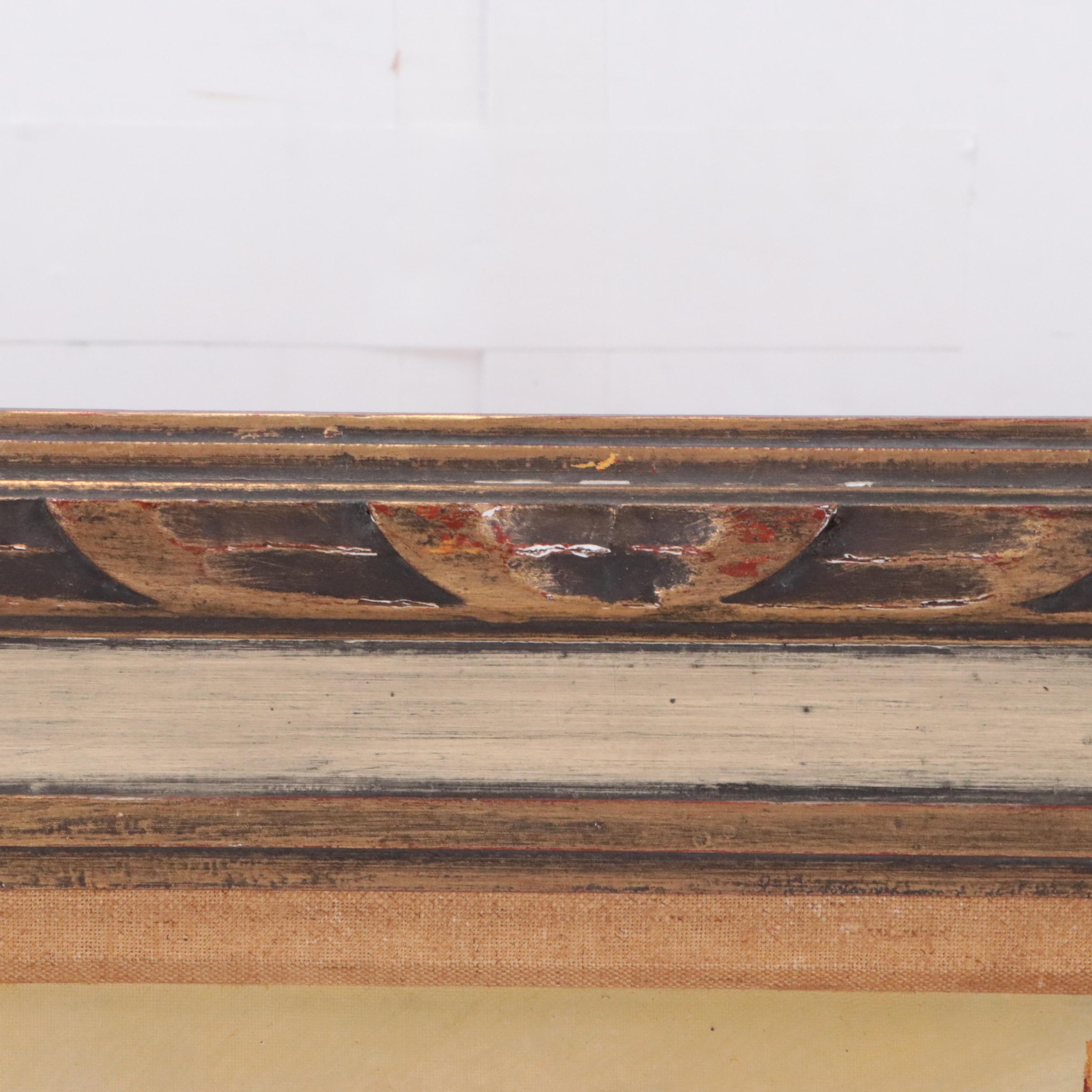 Oil Painting of European Street Scene