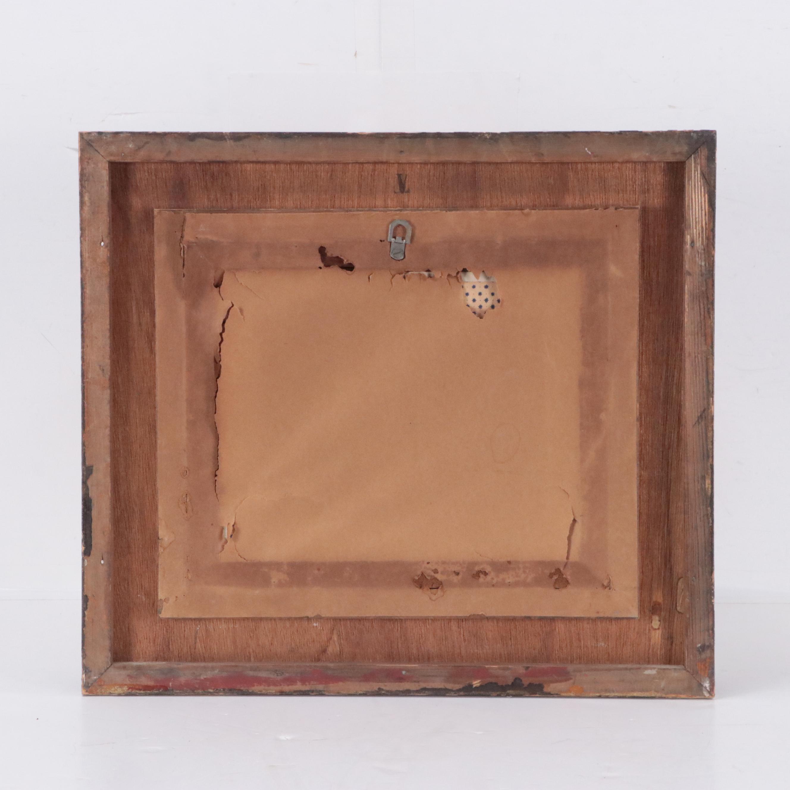 Oil Painting of European Street Scene