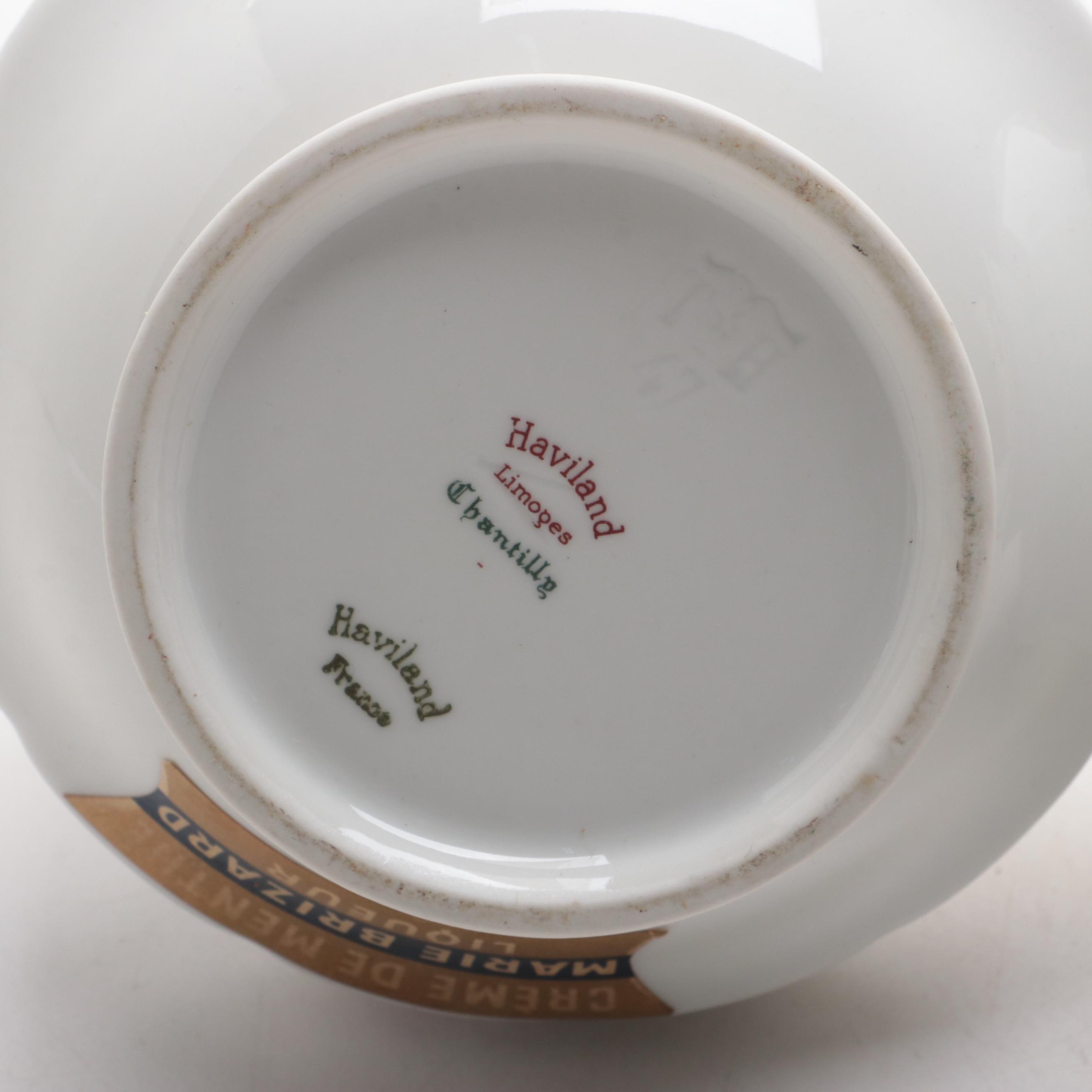 Haviland Limoges Porcelain "Chantilly" Decanters and Candlesticks