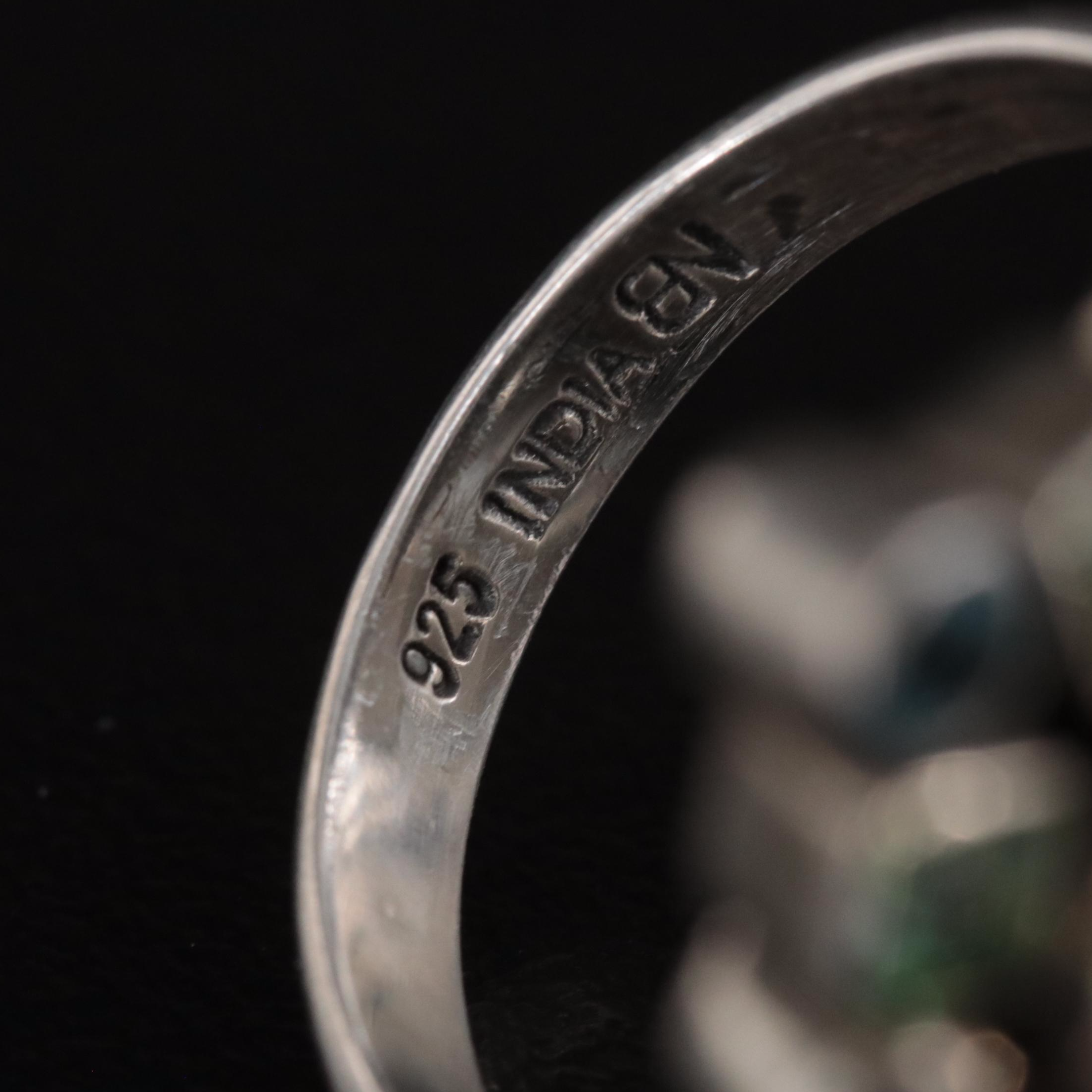 Nicky Butler Sterling Corundum, Iolite, Rainbow Moonstone and Gemstone Ring