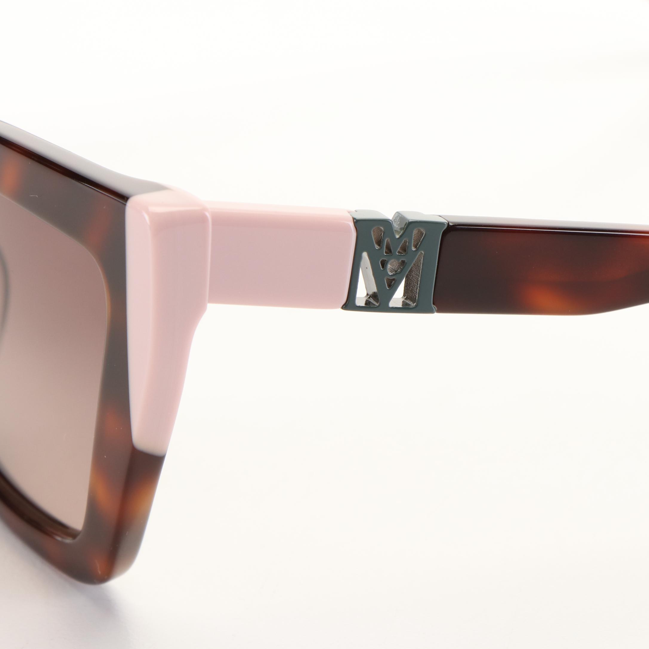MCM 722SLB Cat Eye Pink Accented Tortoise Shell Sunglasses with Case