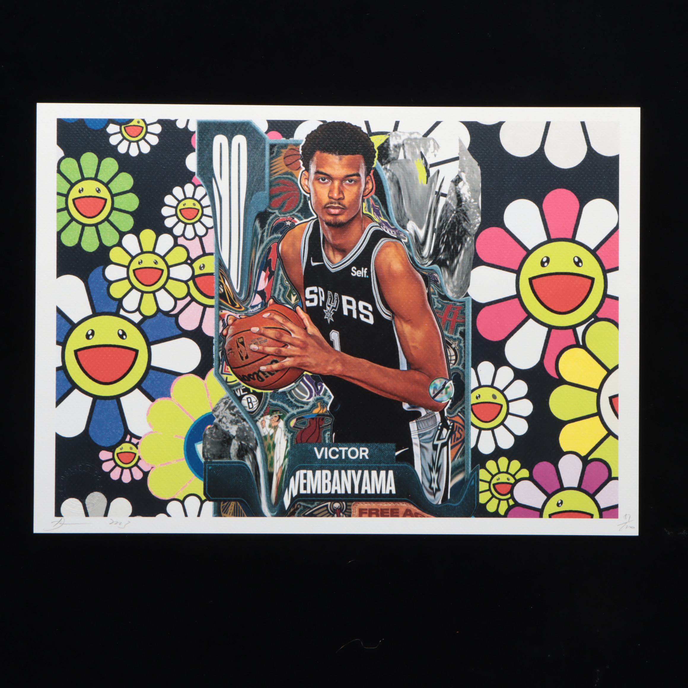 Death NYC Pop Art Graphic Print of Victor Wembanyama x Murakami
