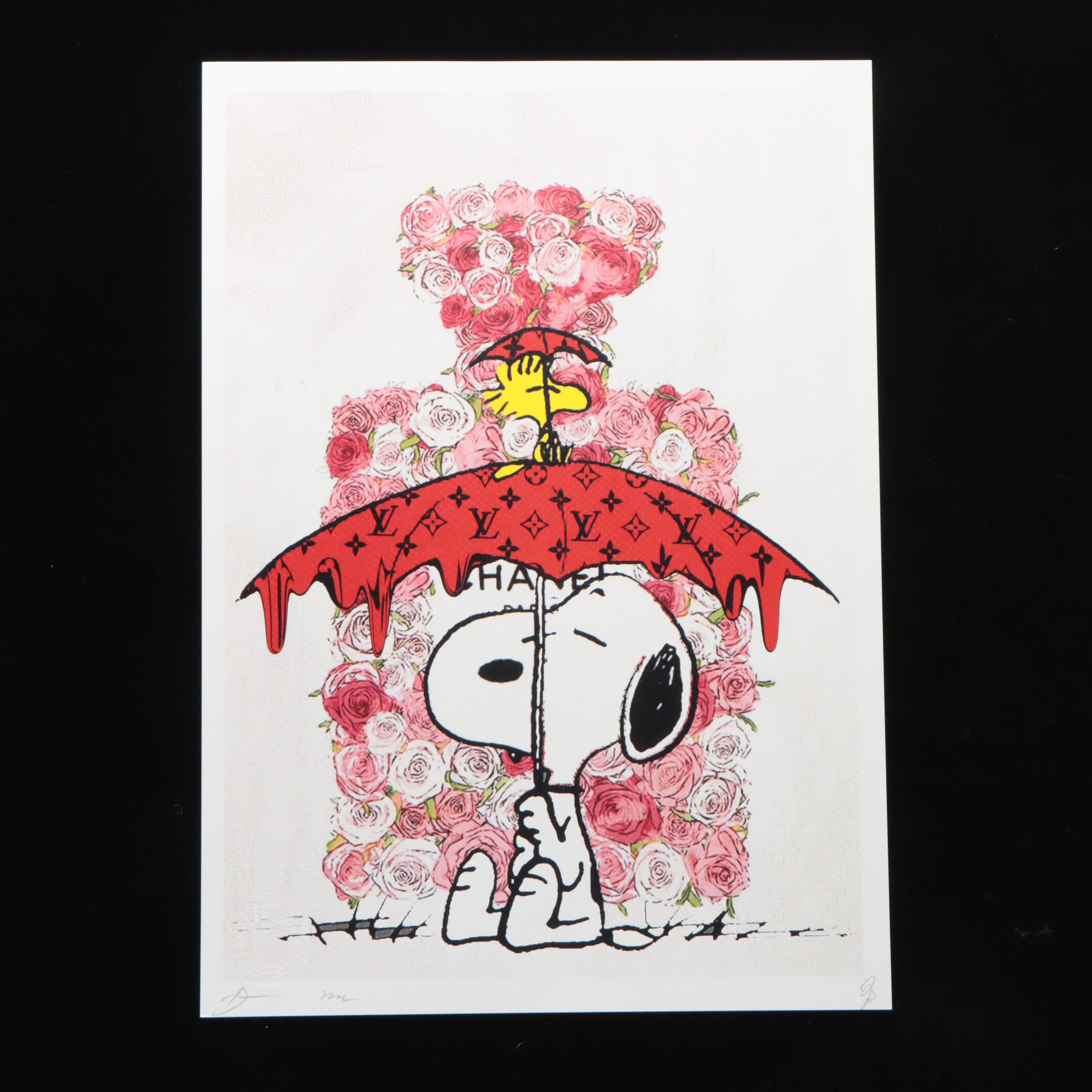 Death NYC Pop Art Graphic Print of Snoopy x Chanel