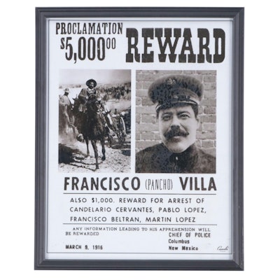 Giclée of Pancho Villa "Wanted" Poster