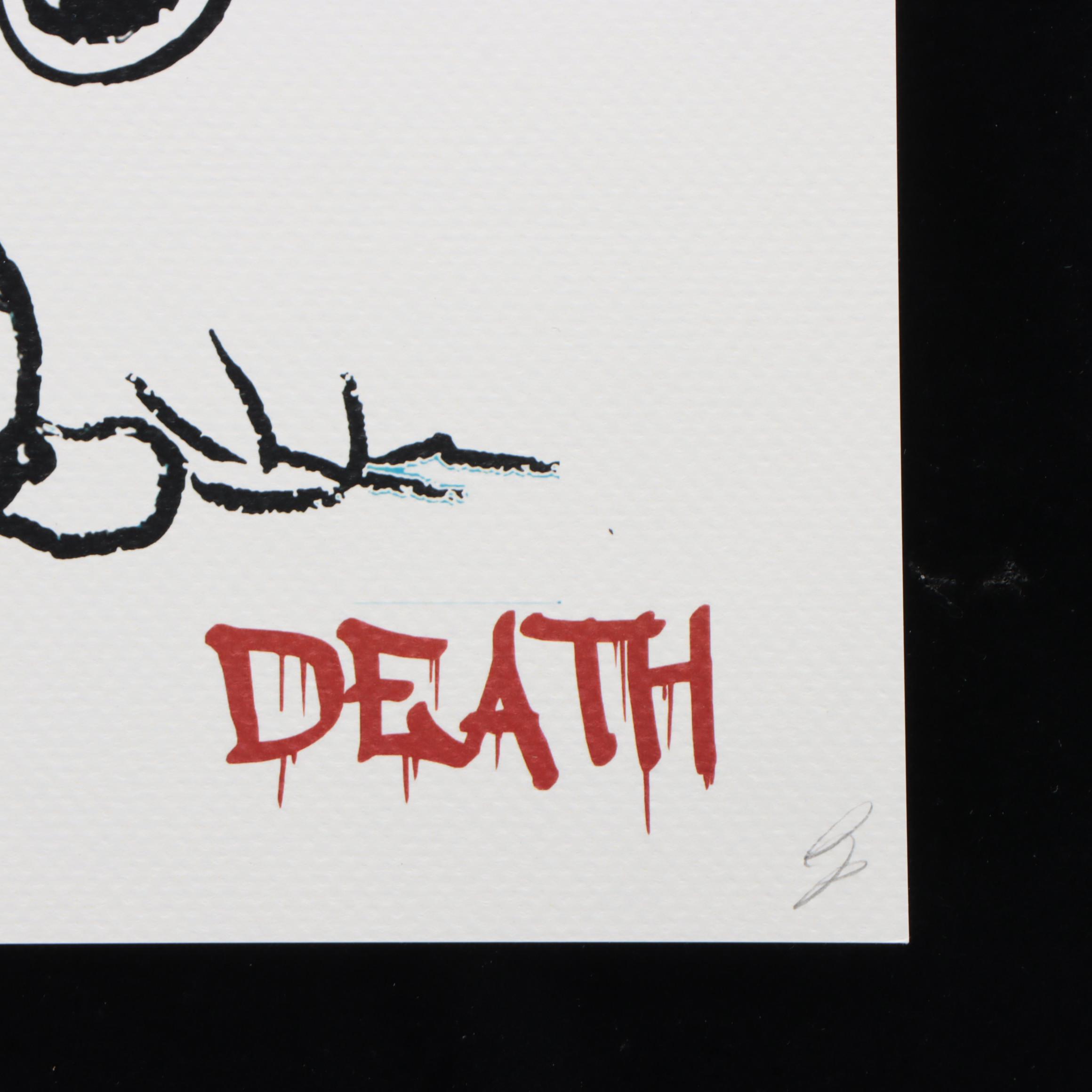 Death NYC Pop Art Graphic Print Featuring Banksy and Snoopy, 2023