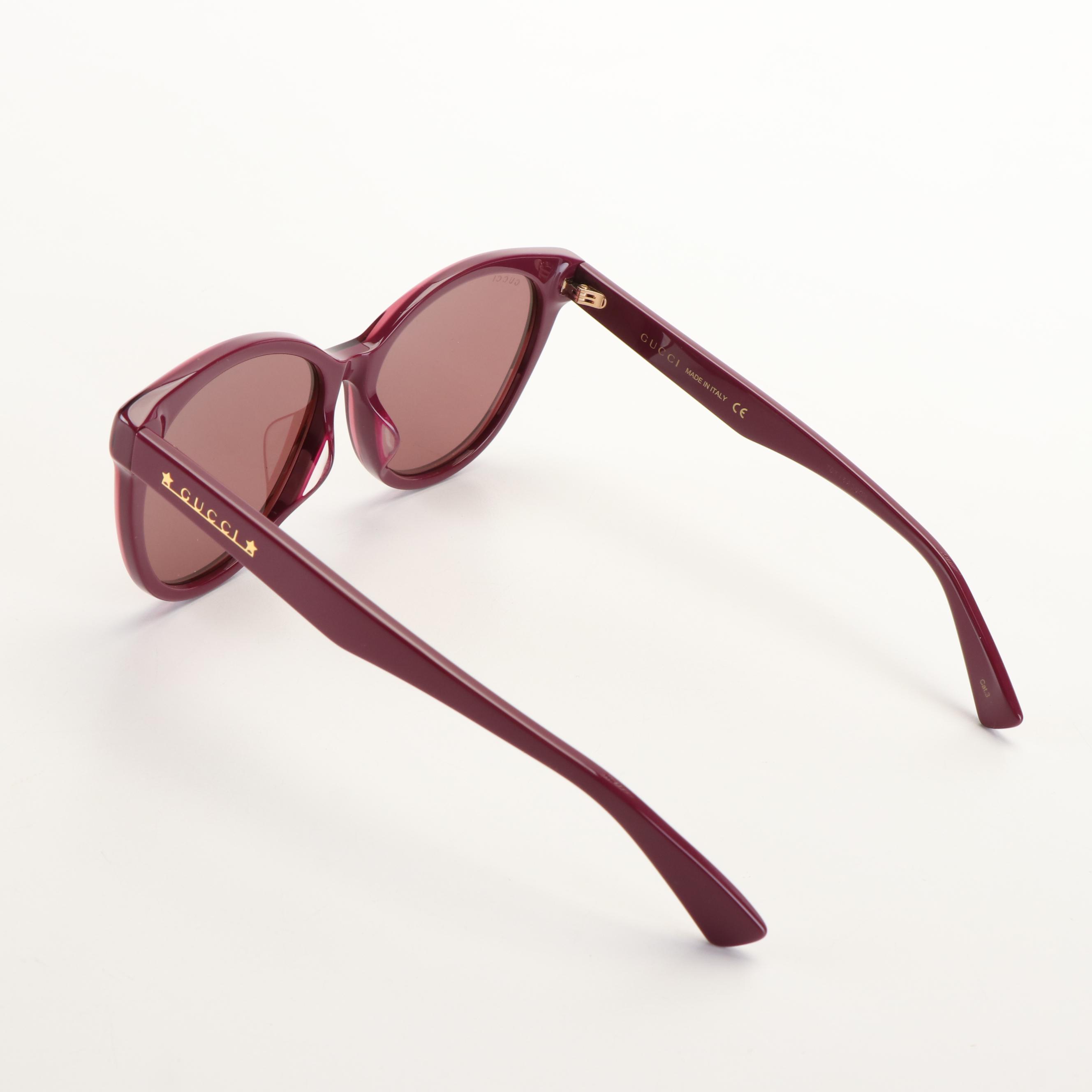 Gucci GG1171SK Round Purple Sunglasses with Case