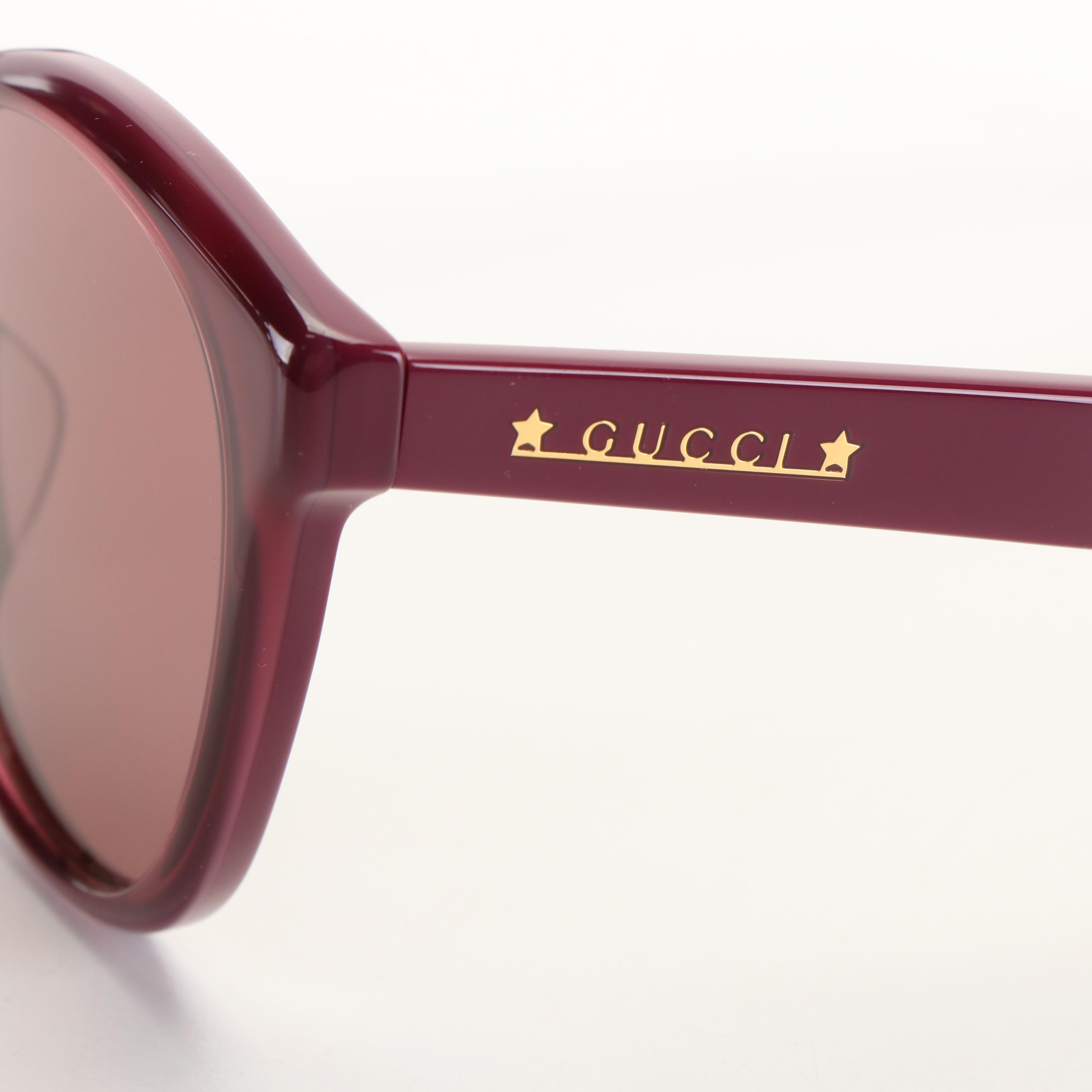 Gucci GG1171SK Round Purple Sunglasses with Case