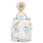 Lulu Varharen Lavell "Colonial Woman" Cold Painted Cast Iron Doorstop, 1920s