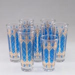 Anchor Hocking Mid Century Modern "Royal Blue" Cocktail Glasses