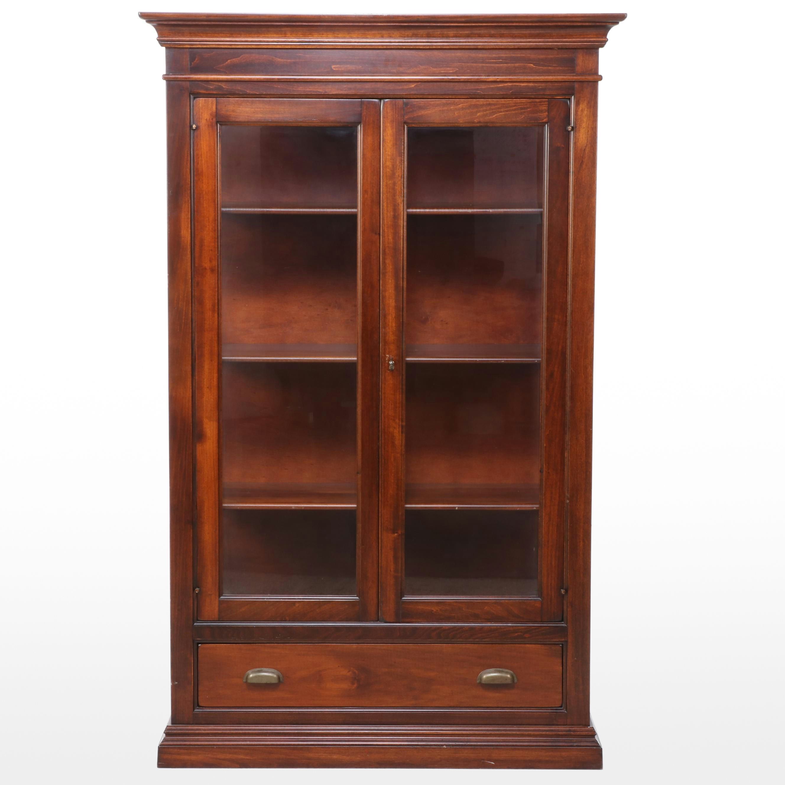 Arhaus Furniture Rustic Hardwood Display Cabinet