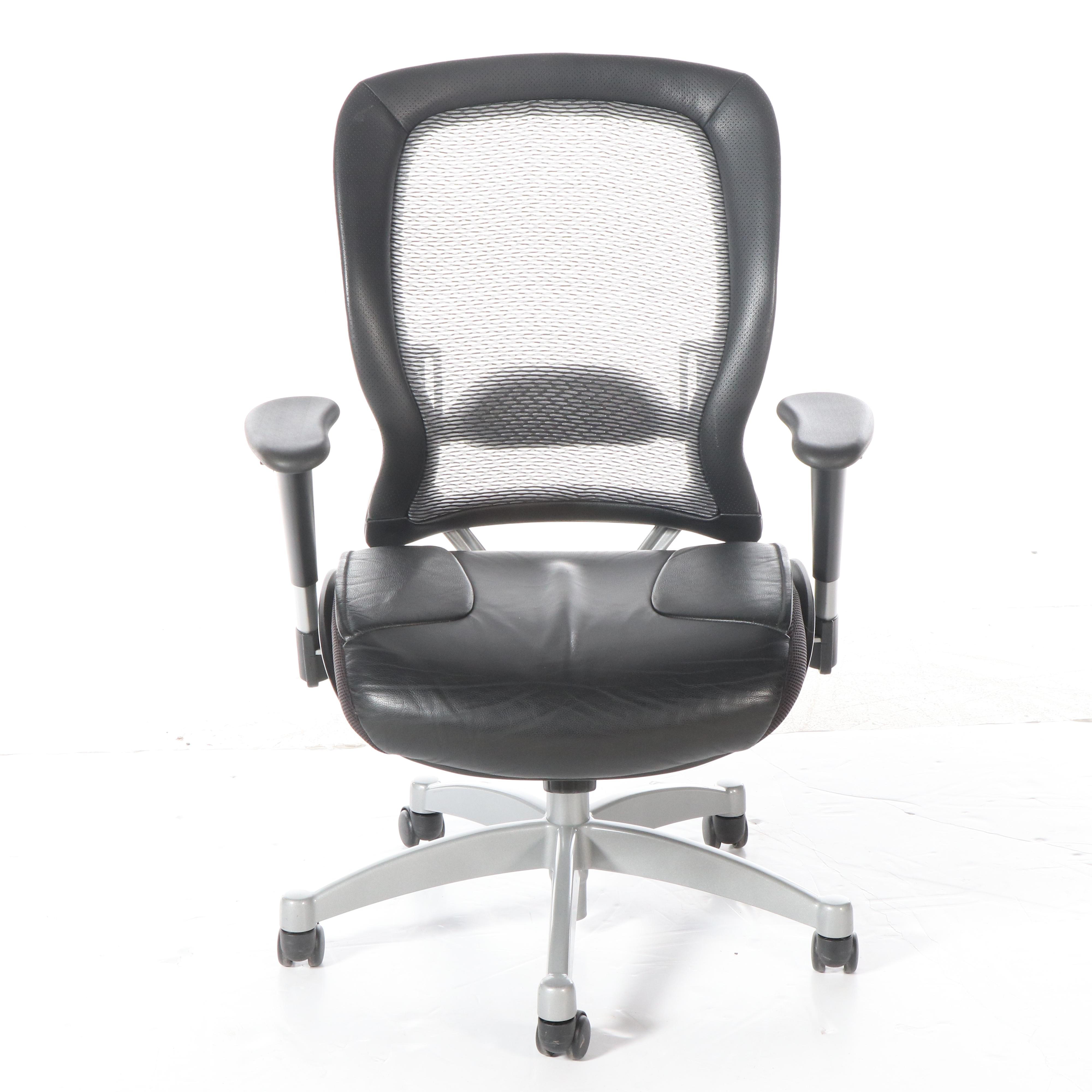 Pair of Office Star Products Executive Armchairs