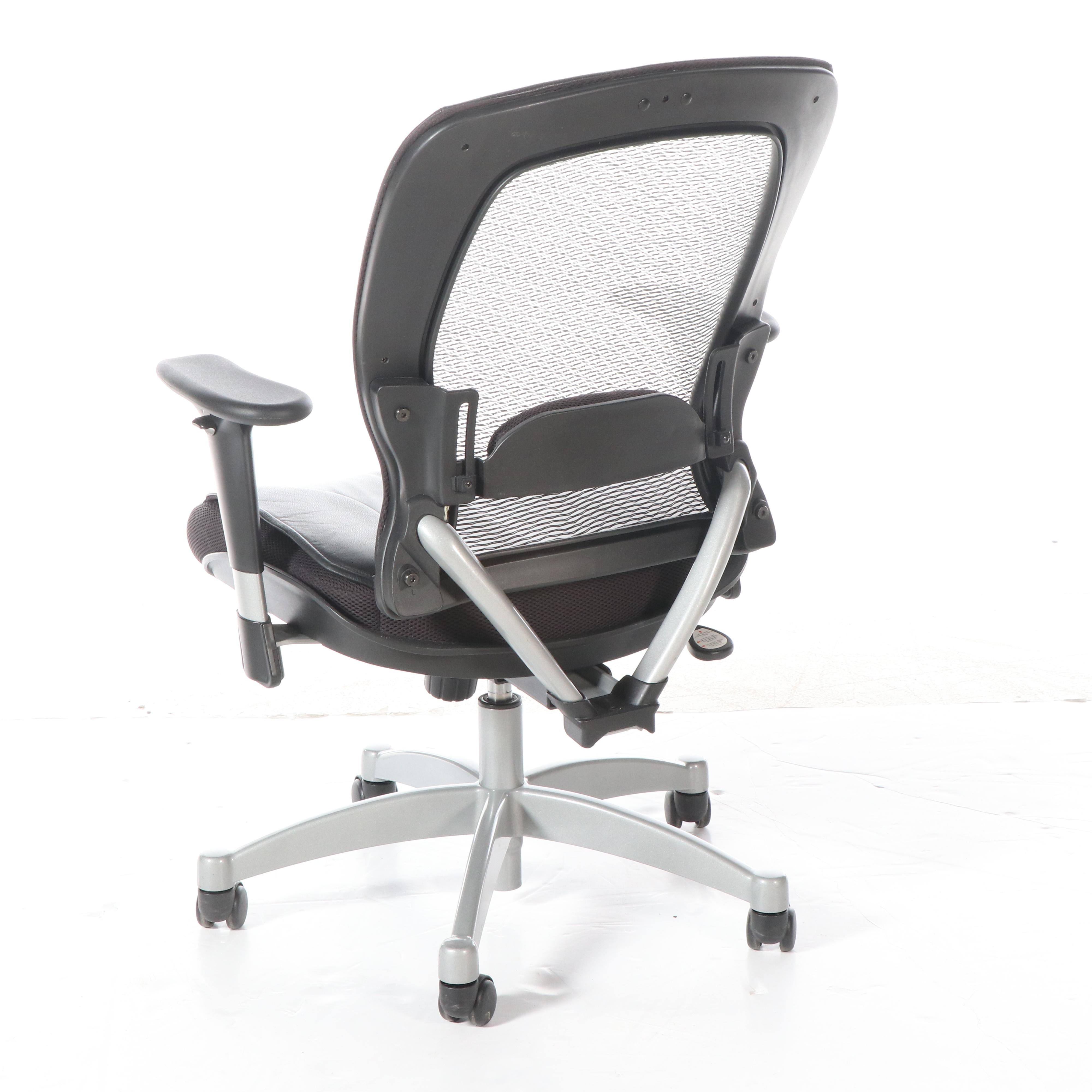 Pair of Office Star Products Executive Armchairs