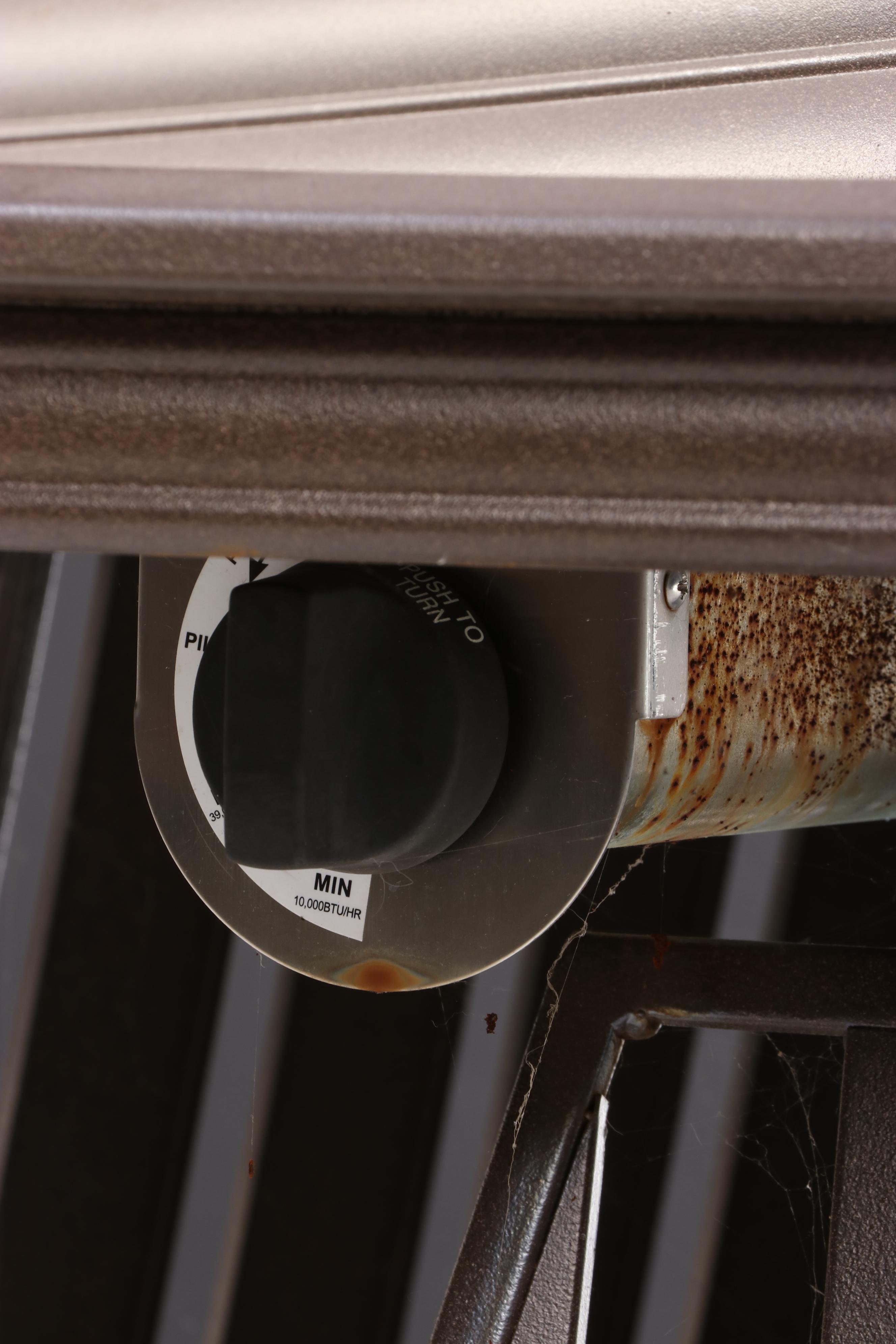 Hexagonal Outdoor Propane Fire Pit with Ceramic Logs