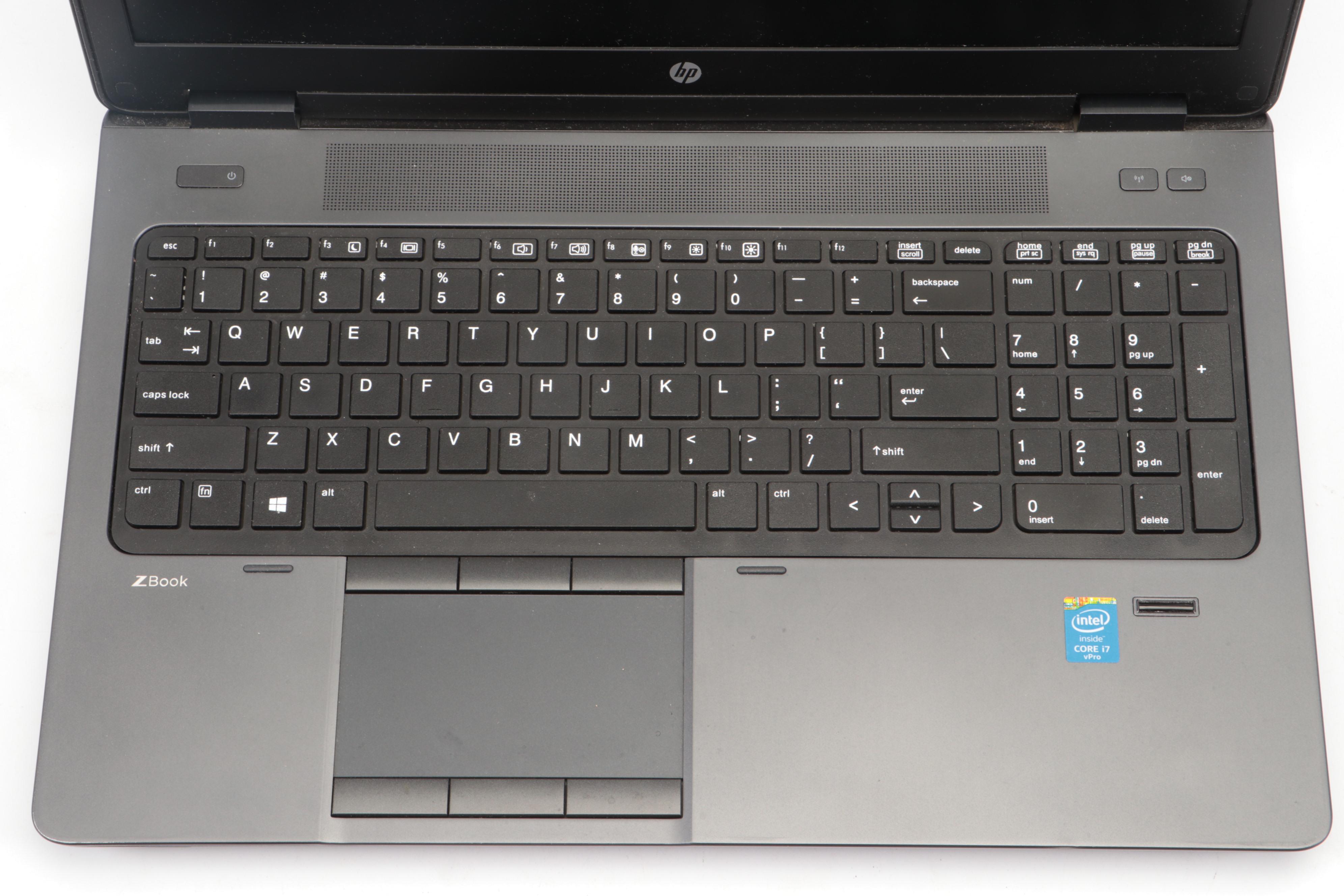 HP Z Book 15 G2 Laptop Computer with HP Charging Cable