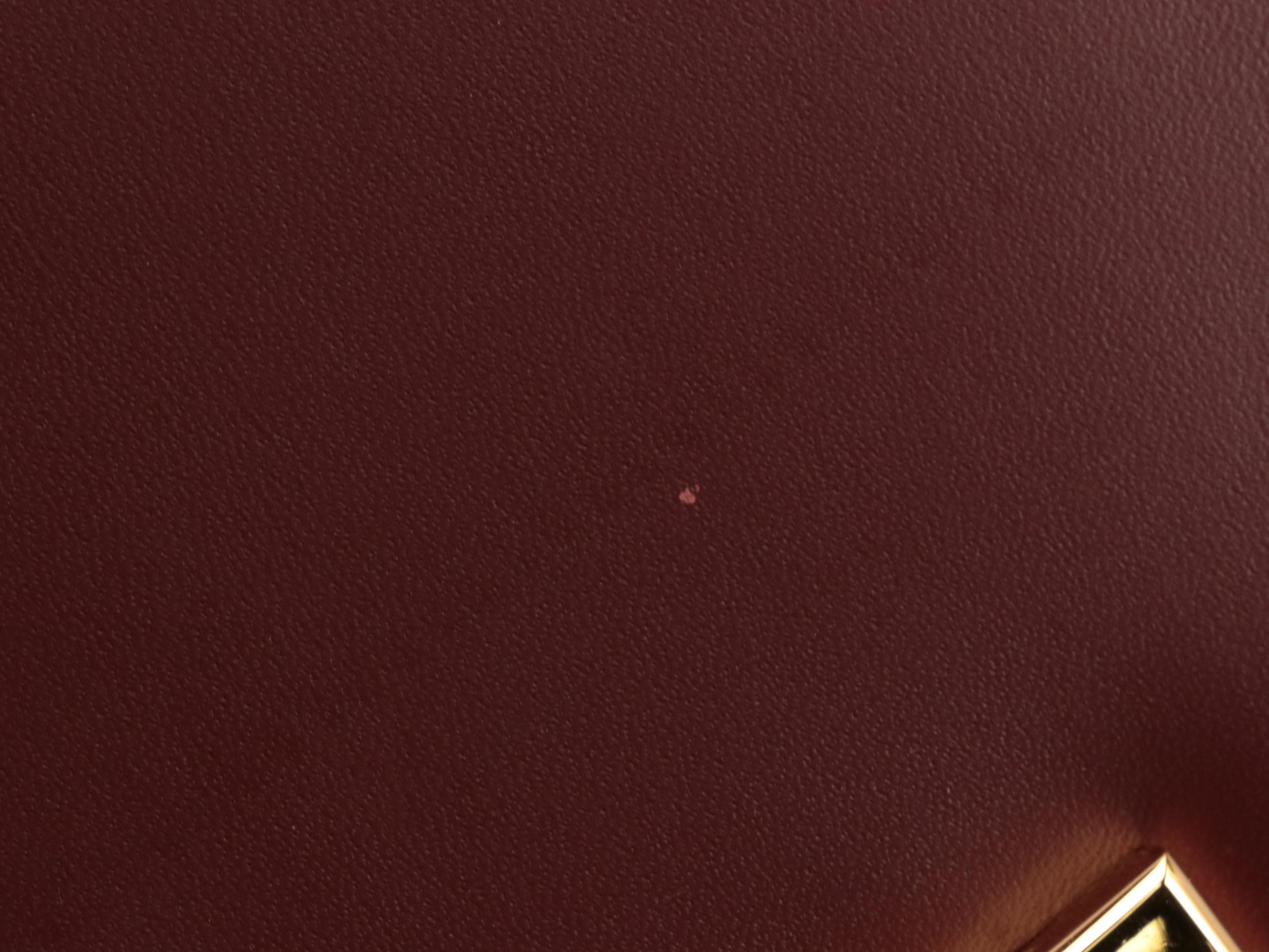 Cartier Must de Cartier Double Flap Envelope Shoulder Bag in Bordeaux Leather