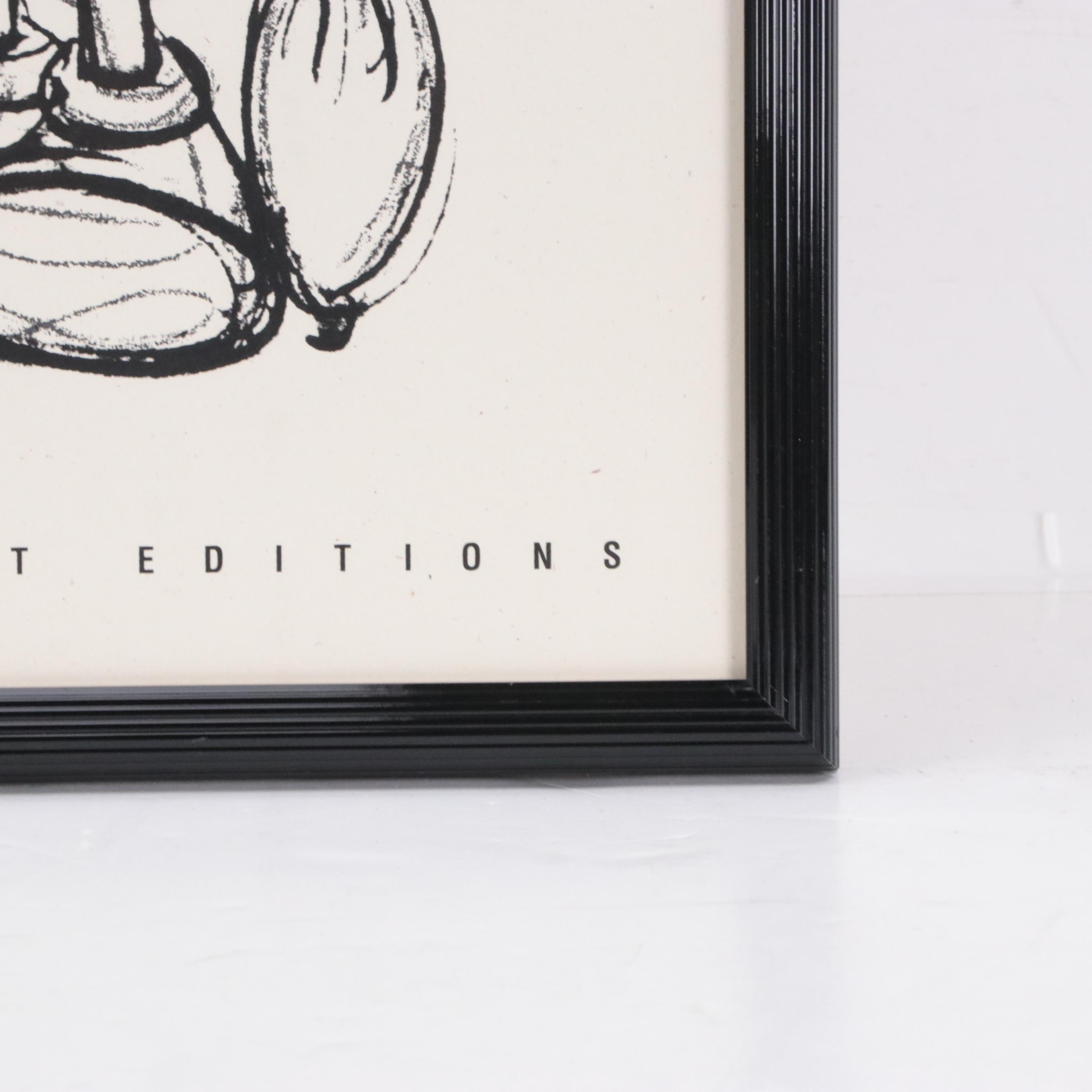 Disney Art Editions Lithograph Poster of Jiminy Cricket from "Pinocchio"