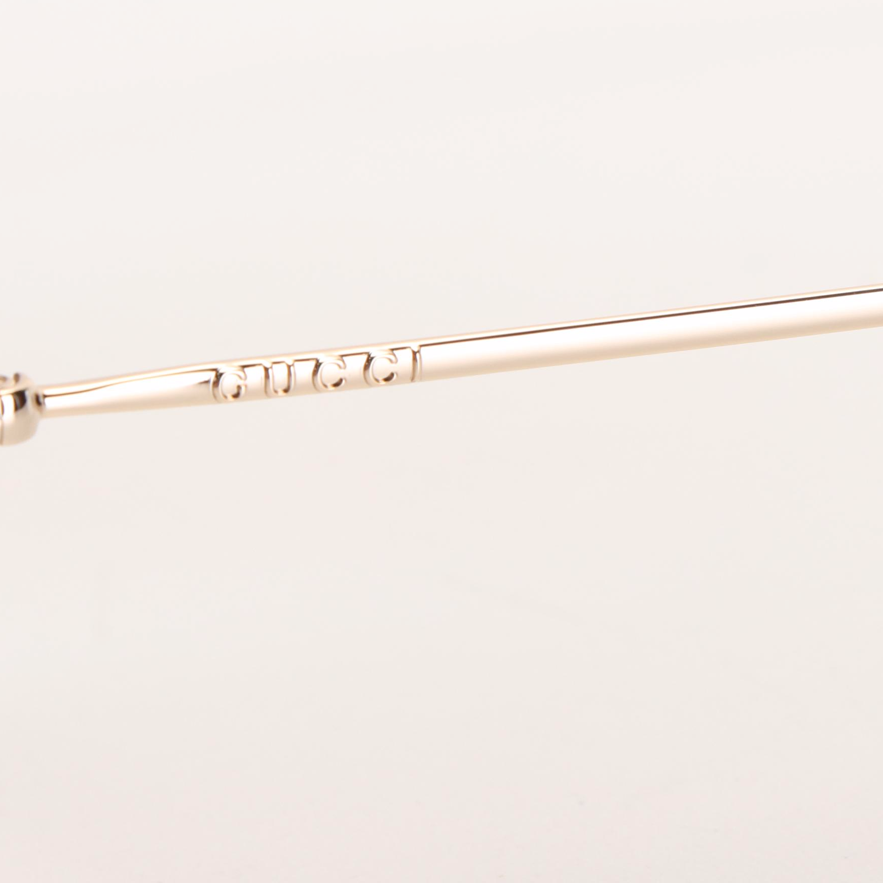 Gucci GG1183S Aviator Sunglasses with Gold Frames and Brown Lenses