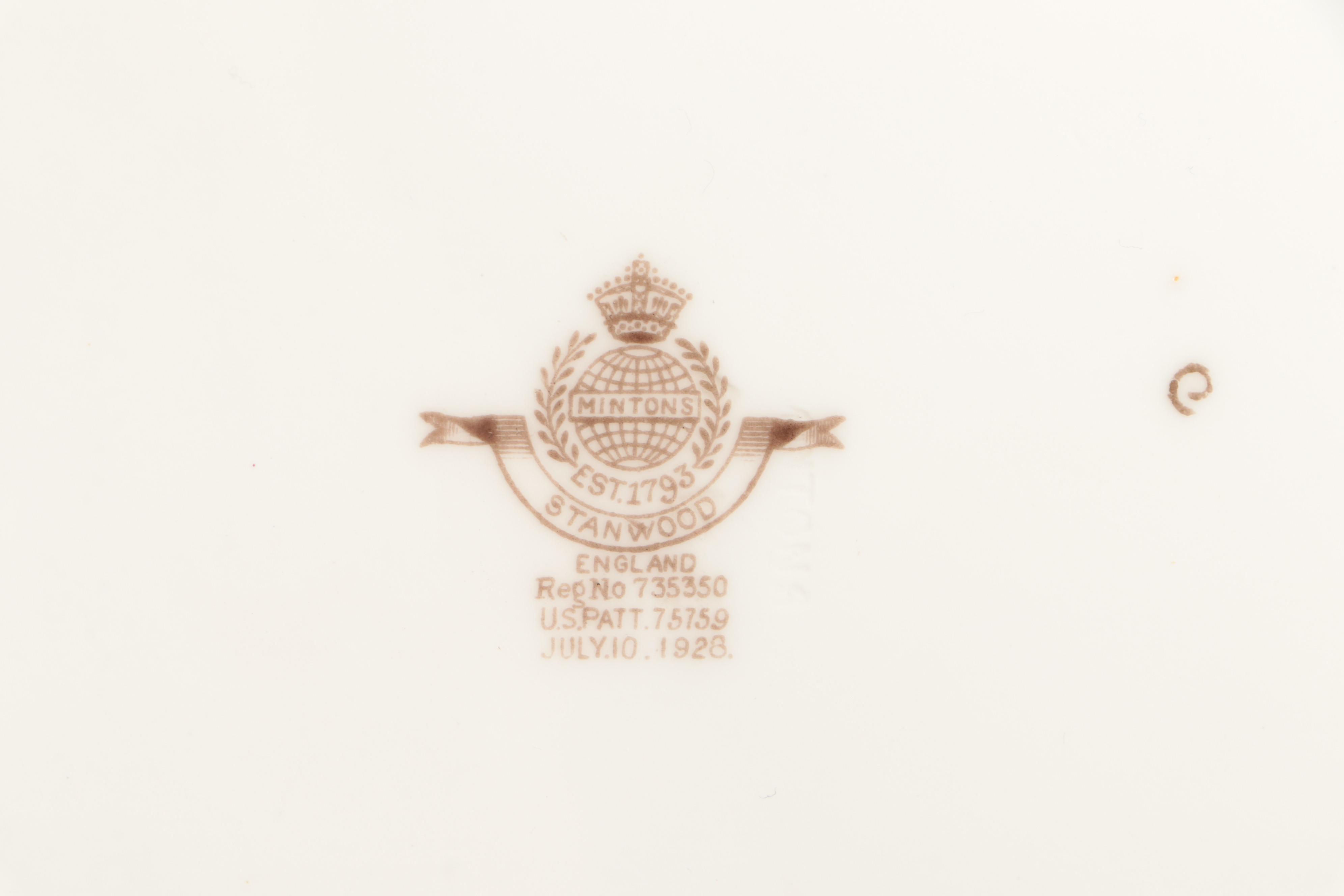 Minton Bone China "Stanwood" Dinnerware, Mid to Late 20th Century