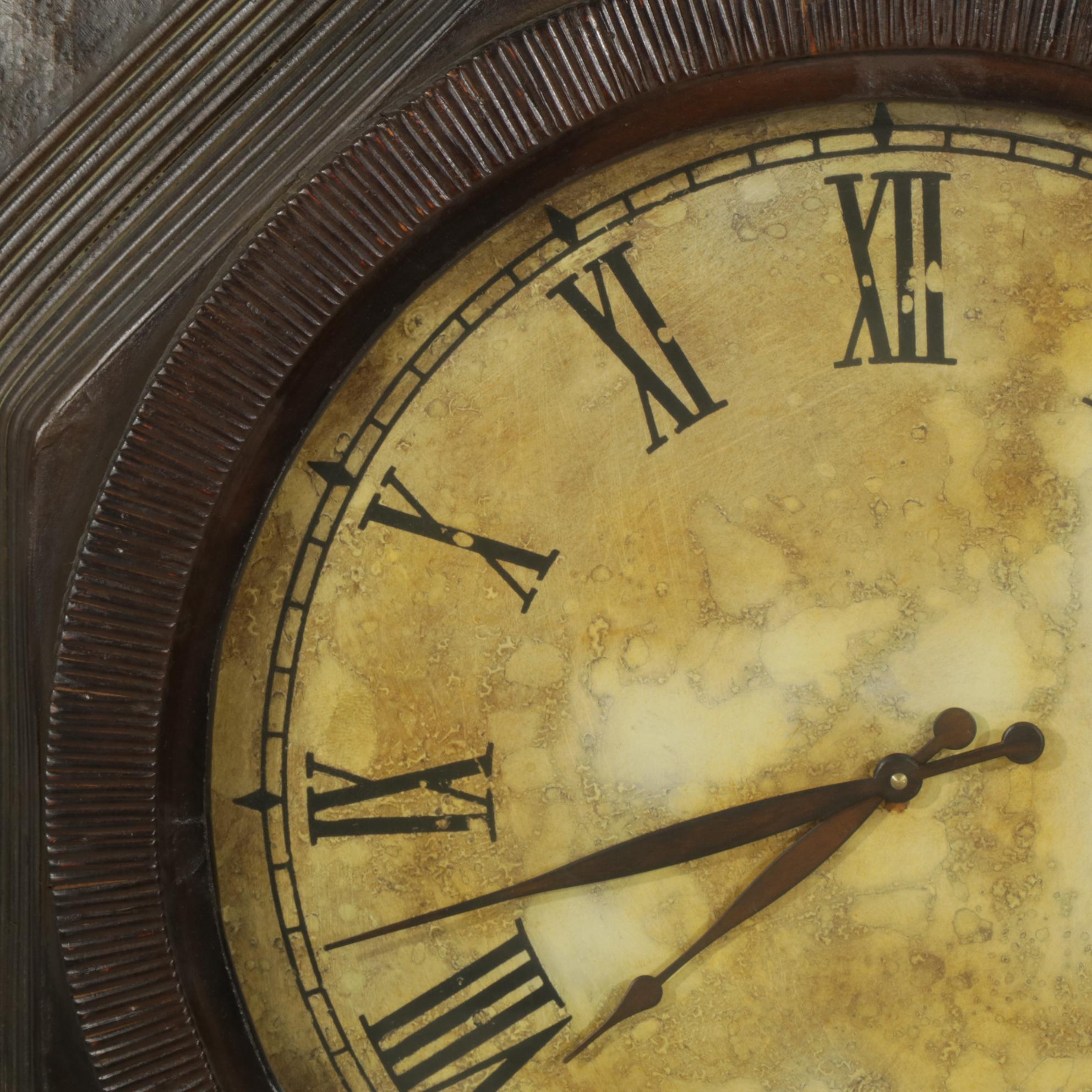 Large Decorative Octagonal Wall Clock