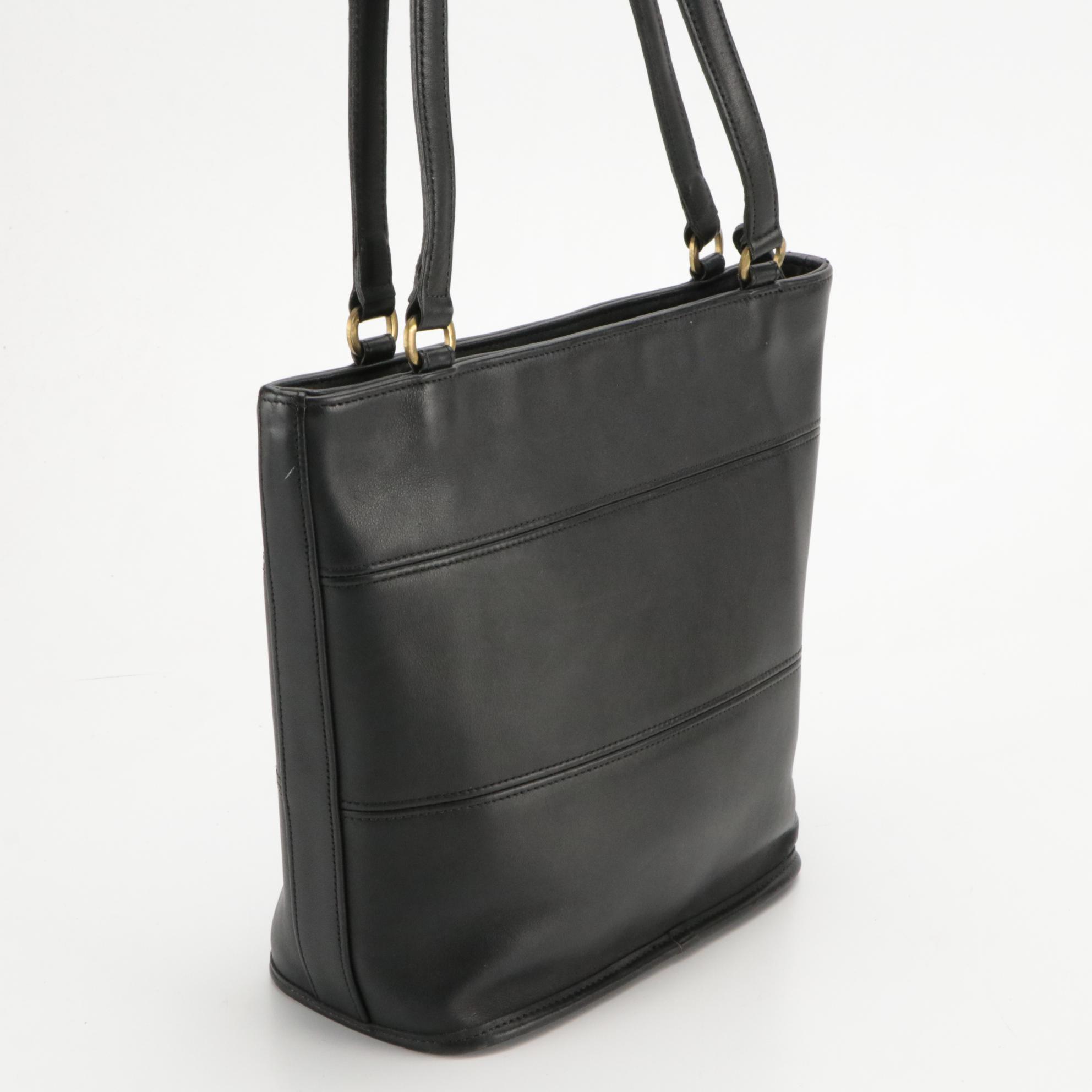 Coach Patricia Legacy Saddle Bag & Tribeca Bucket Bag in Black and Brown Leather