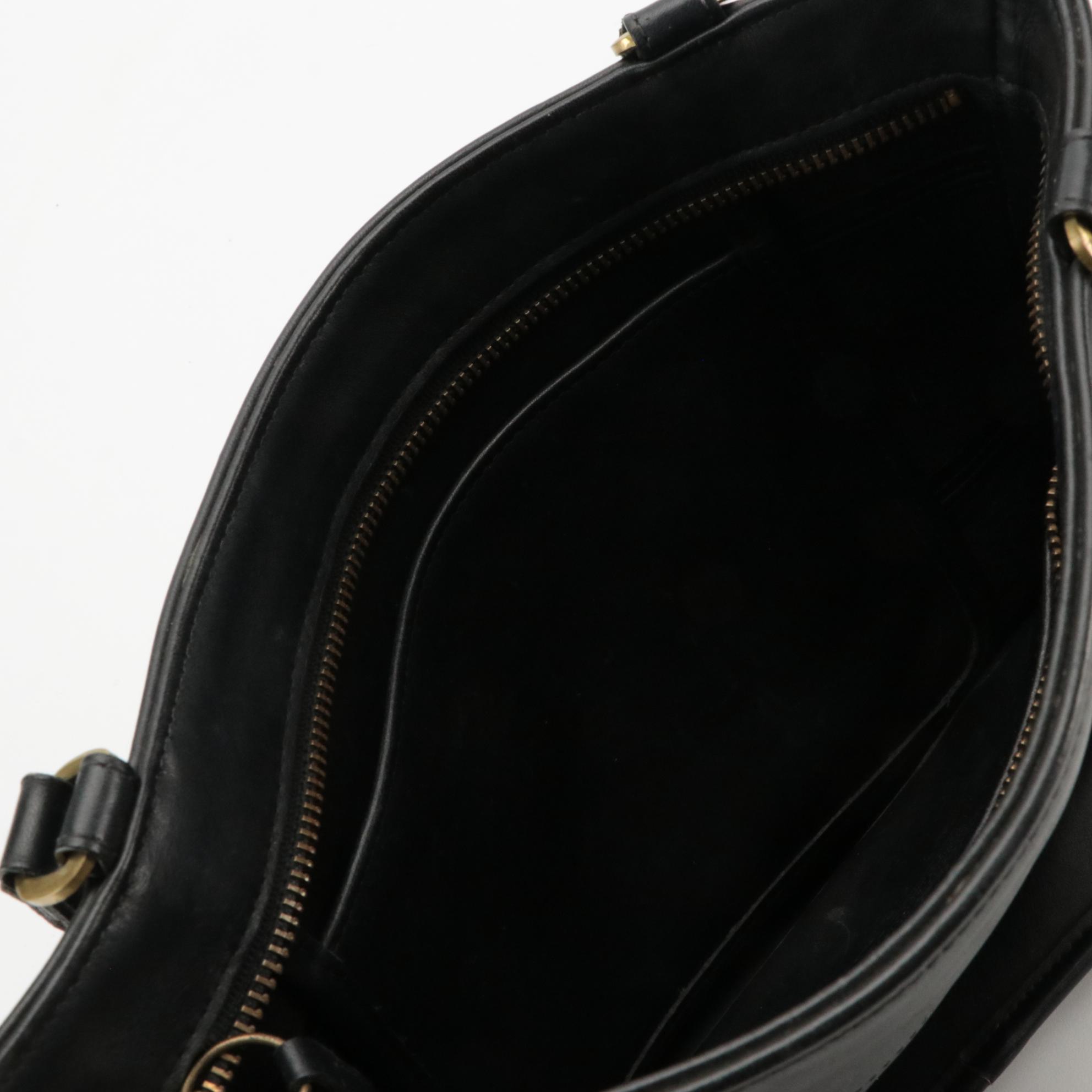 Coach Patricia Legacy Saddle Bag & Tribeca Bucket Bag in Black and Brown Leather