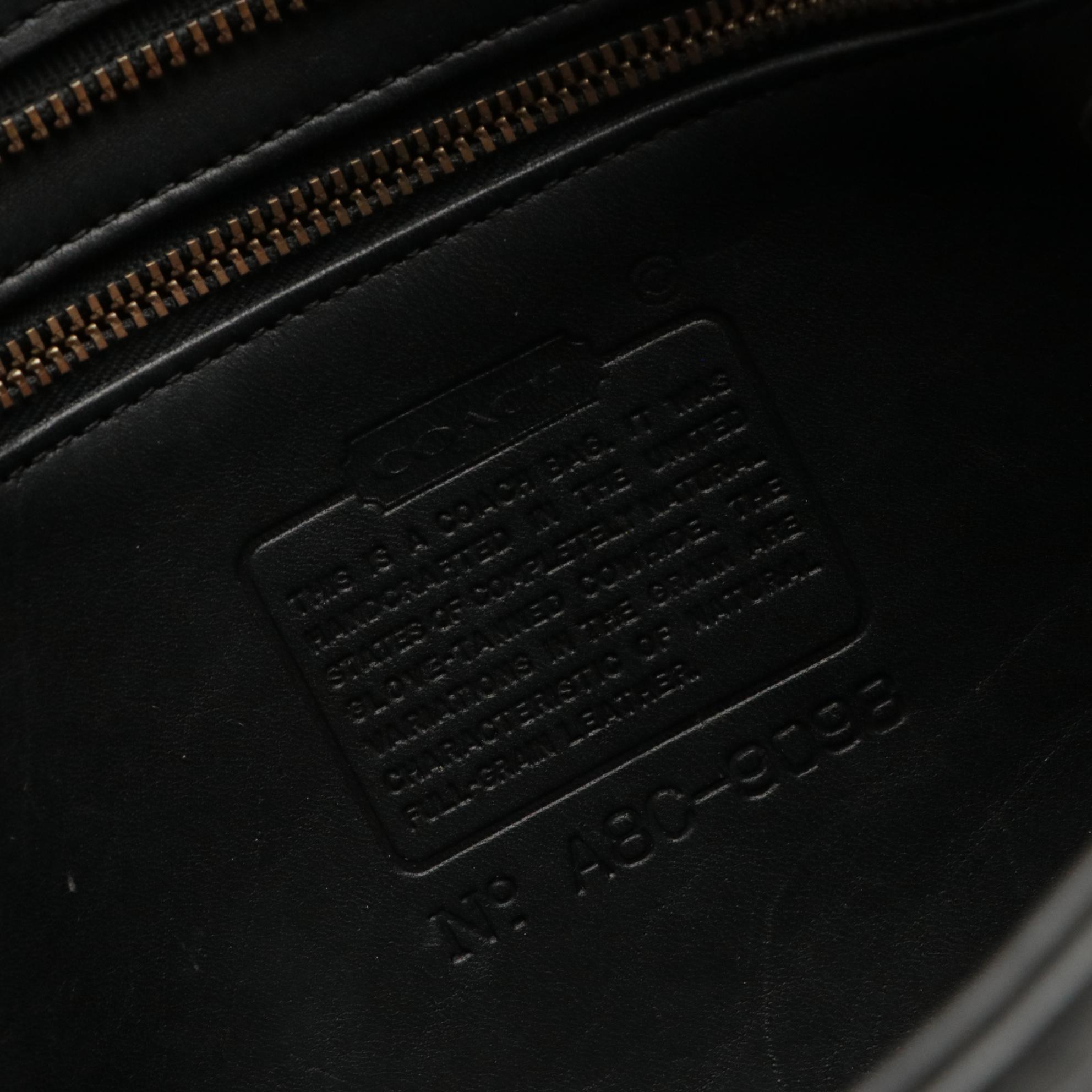 Coach Patricia Legacy Saddle Bag & Tribeca Bucket Bag in Black and Brown Leather