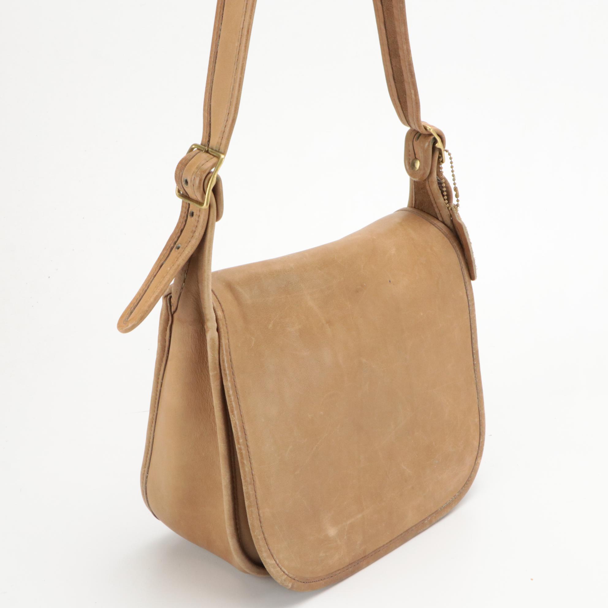 Coach Patricia Legacy Saddle Bag & Tribeca Bucket Bag in Black and Brown Leather