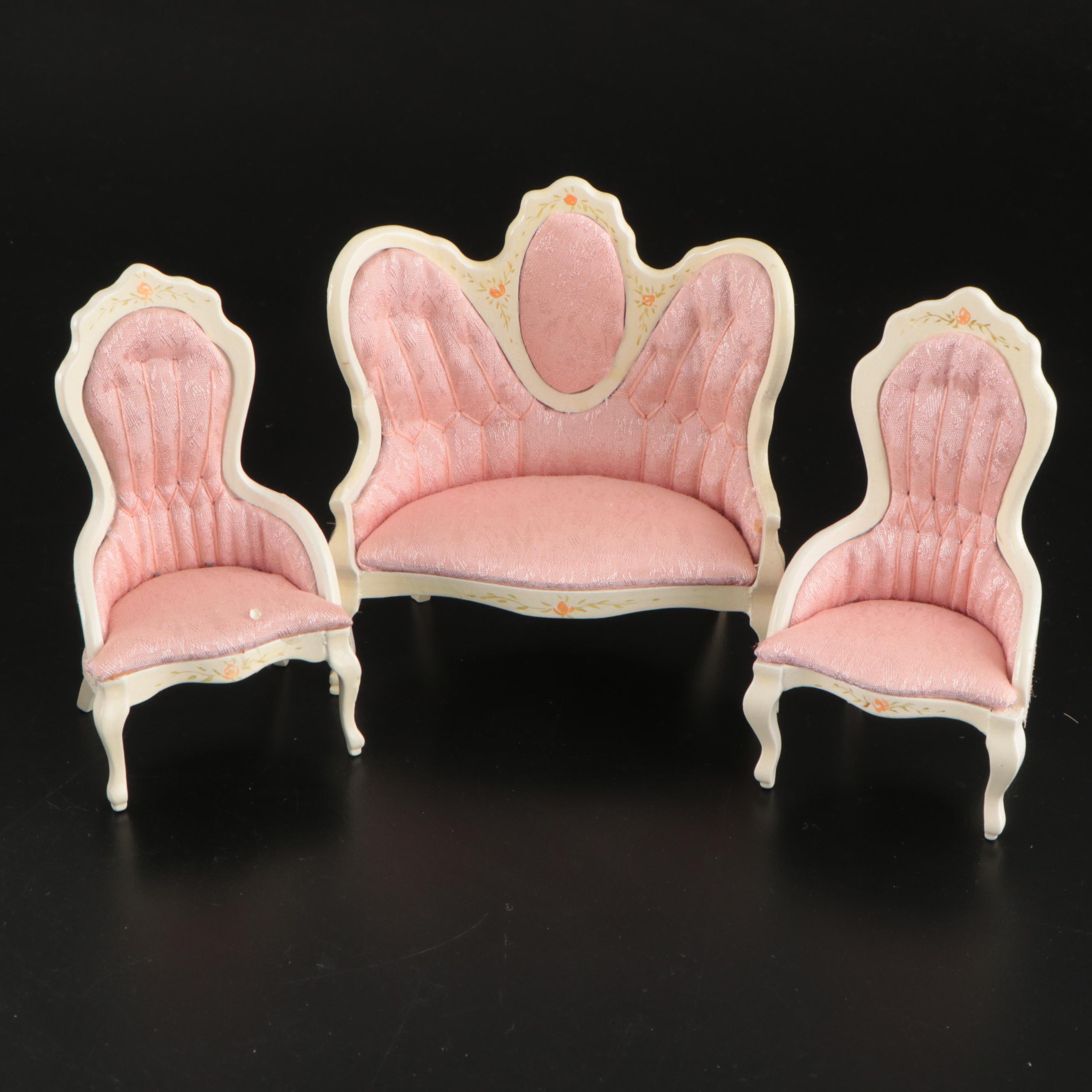 Miniature Bedroom Set with Doll