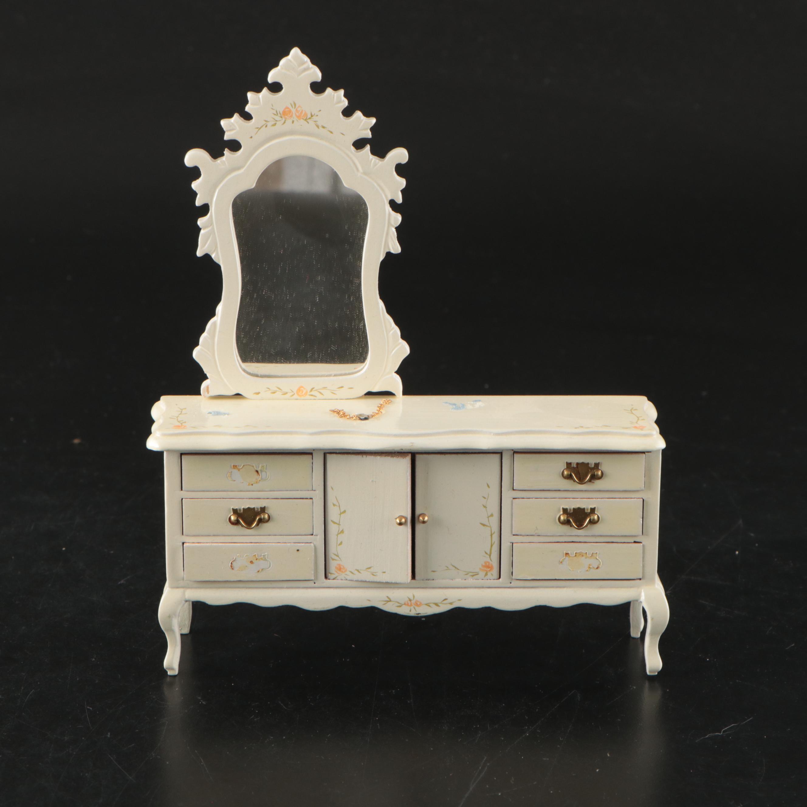 Miniature Bedroom Set with Doll
