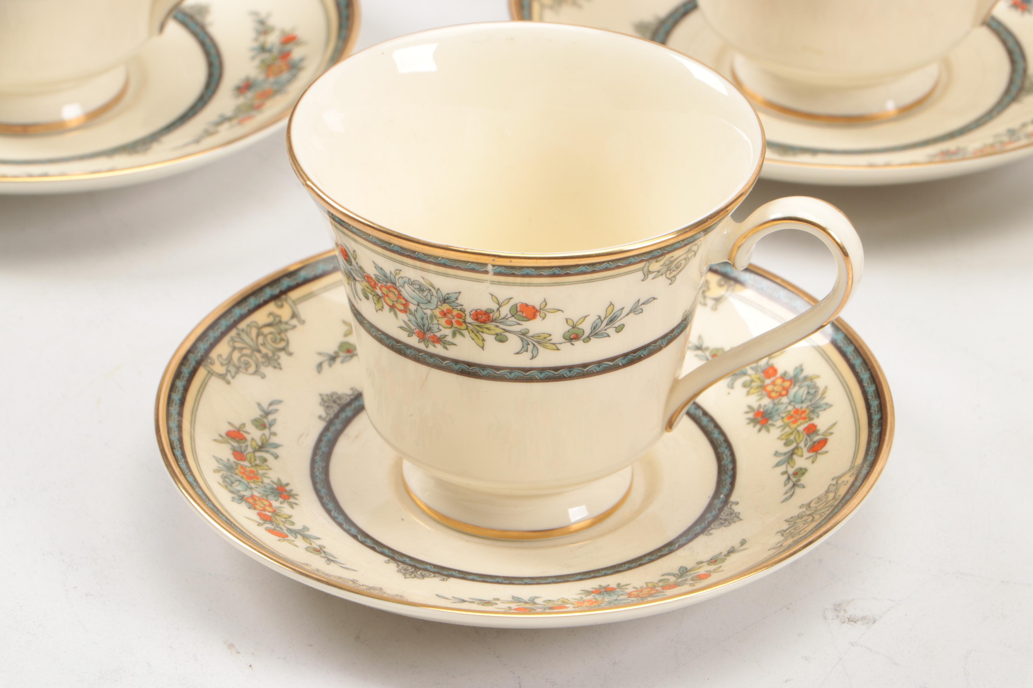 Minton "Stanwood" Bone China with Lenox "Golden Gate" and Other Dinner Plates