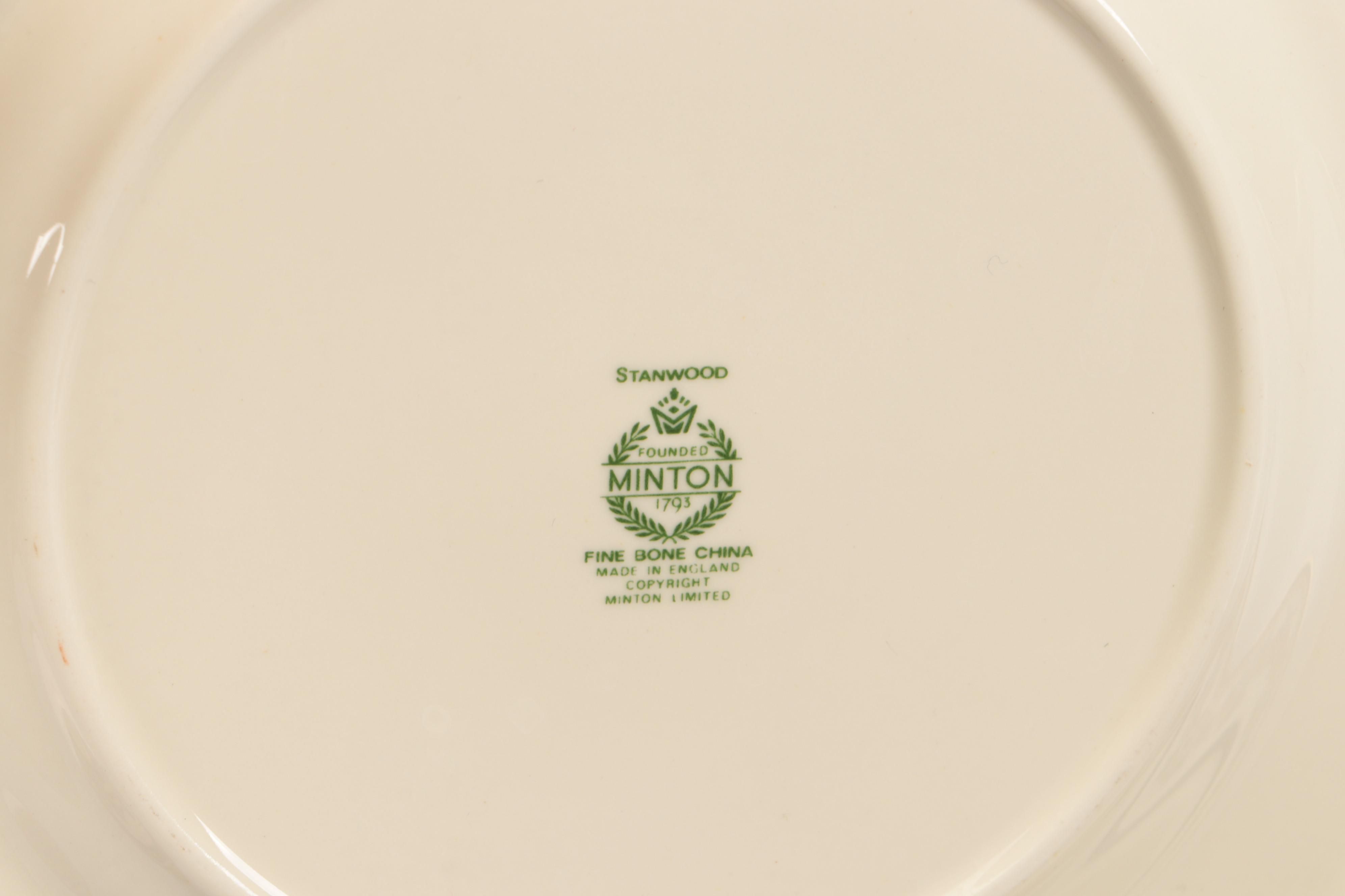 Minton "Stanwood" Bone China with Lenox "Golden Gate" and Other Dinner Plates