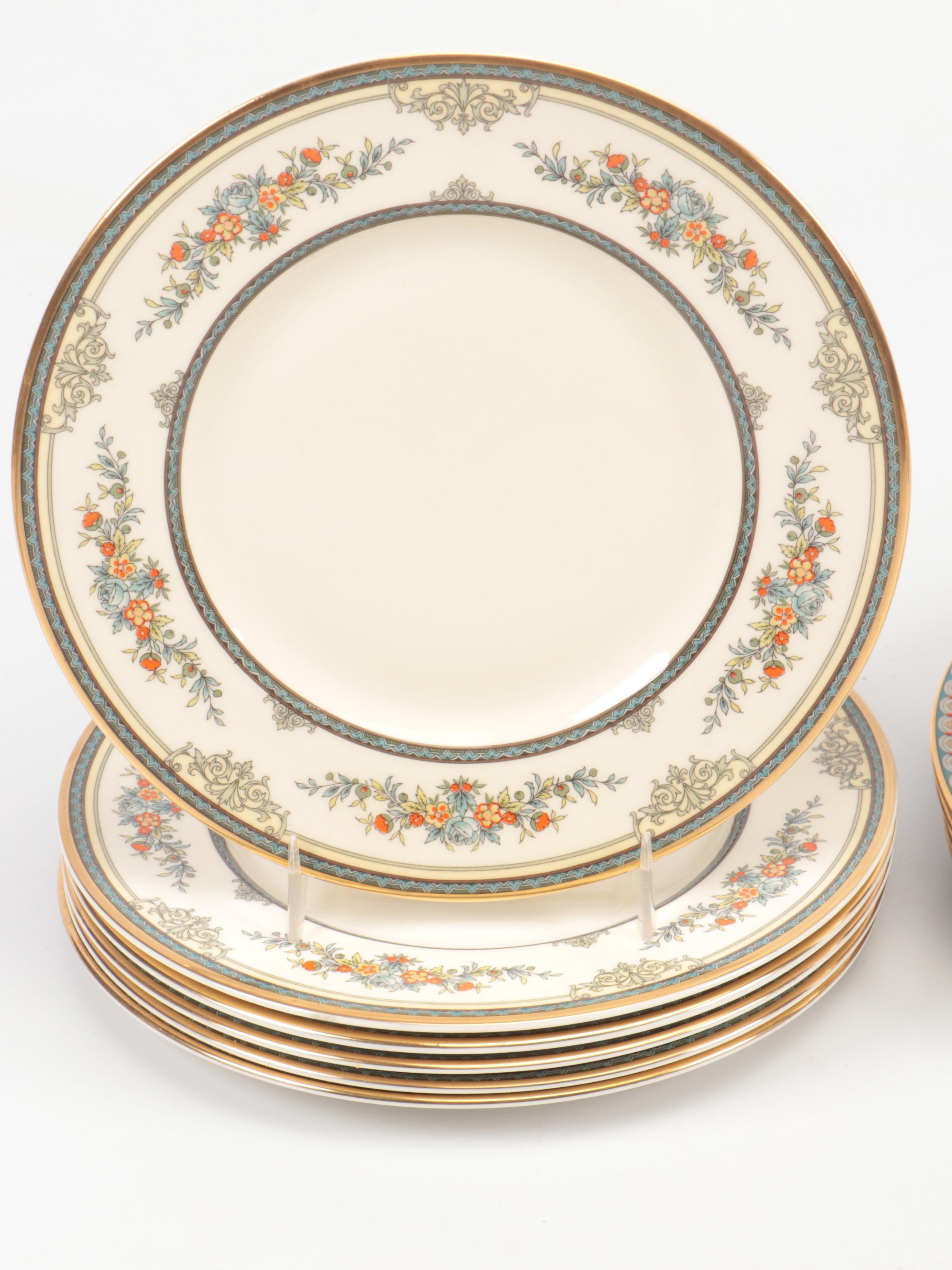 Minton "Stanwood" Bone China with Lenox "Golden Gate" and Other Dinner Plates