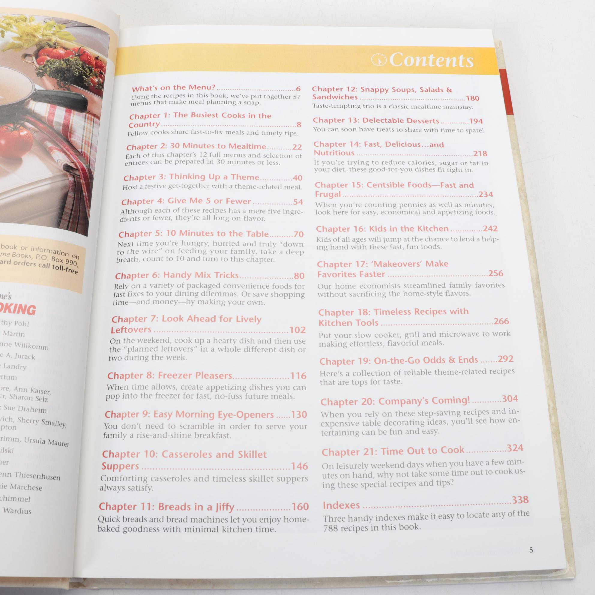 "Taste of Home's Quick Cooking Annual Recipes" Cookbooks, 1999–2007