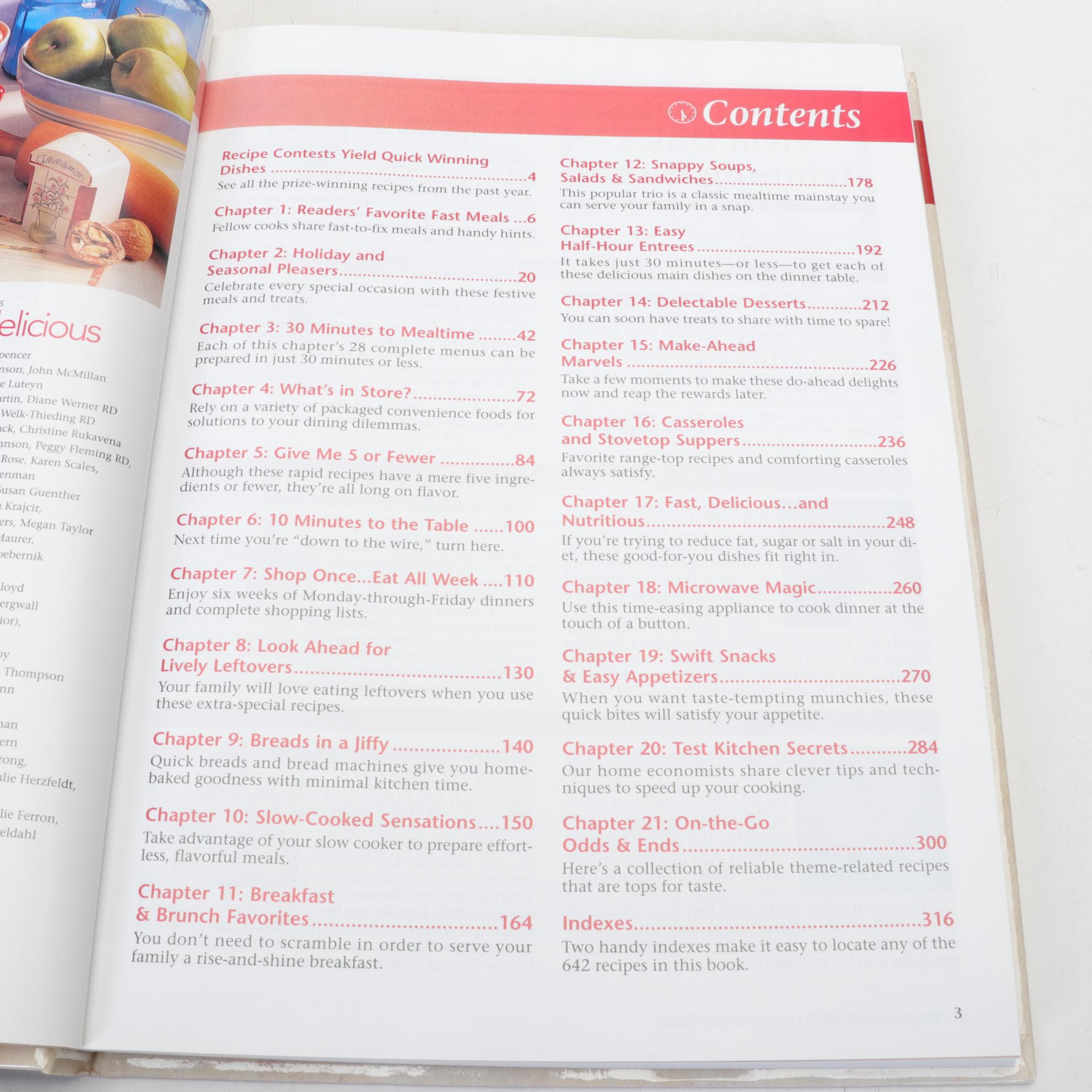 "Taste of Home's Quick Cooking Annual Recipes" Cookbooks, 1999–2007
