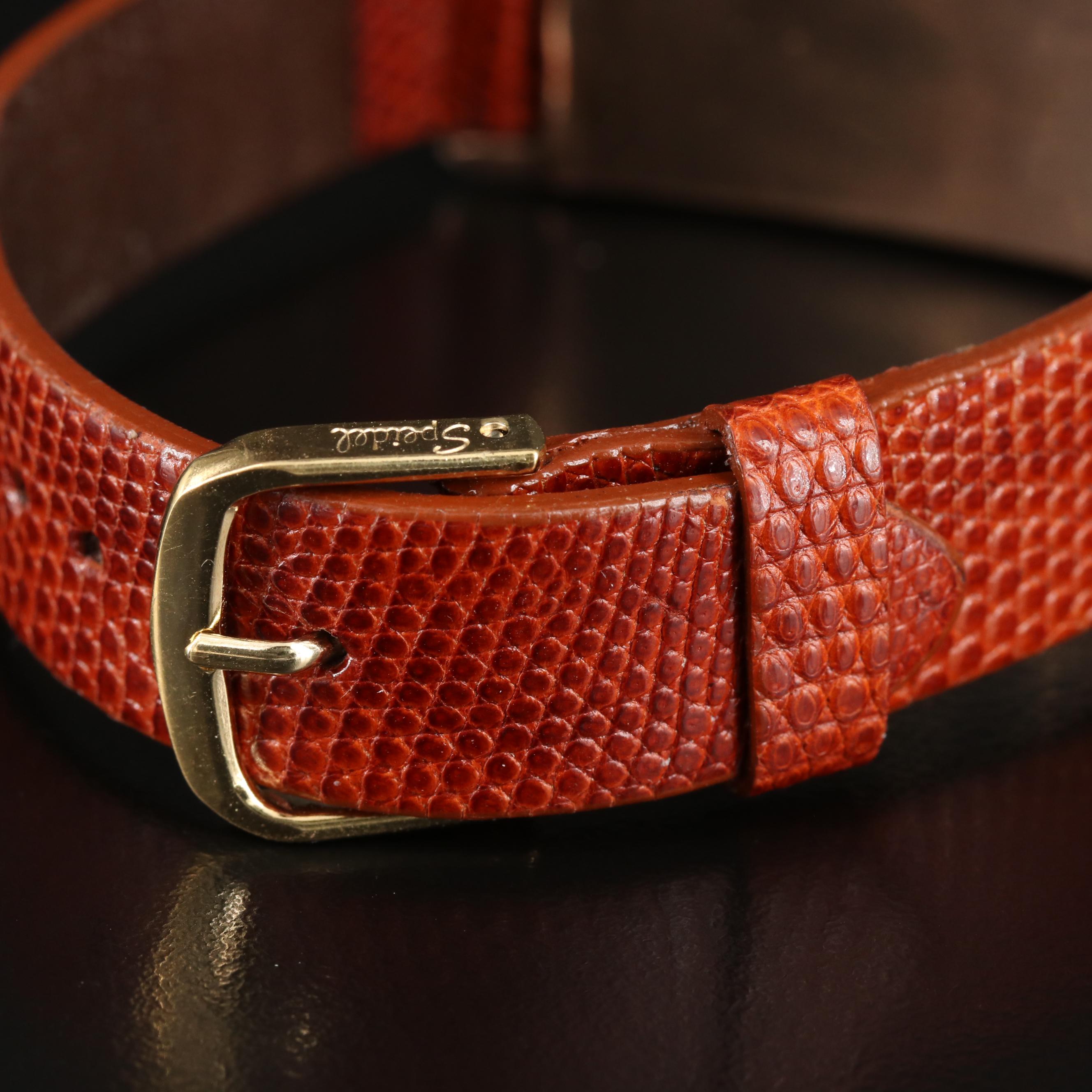 14K Elgin Diamond Dial, Two-Tone Tank Style Watch