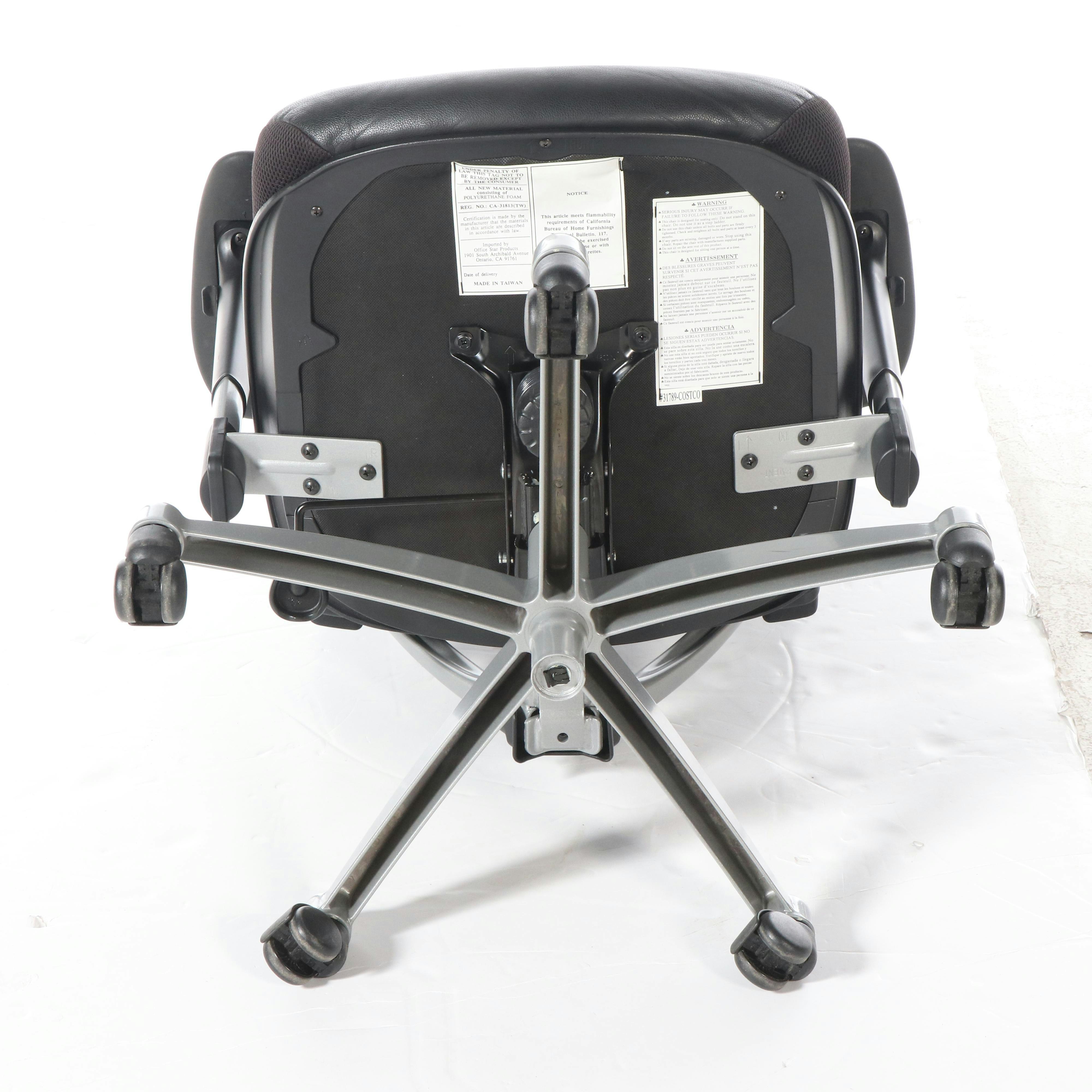 Pair of Office Star Products Ergonomic Office Chairs