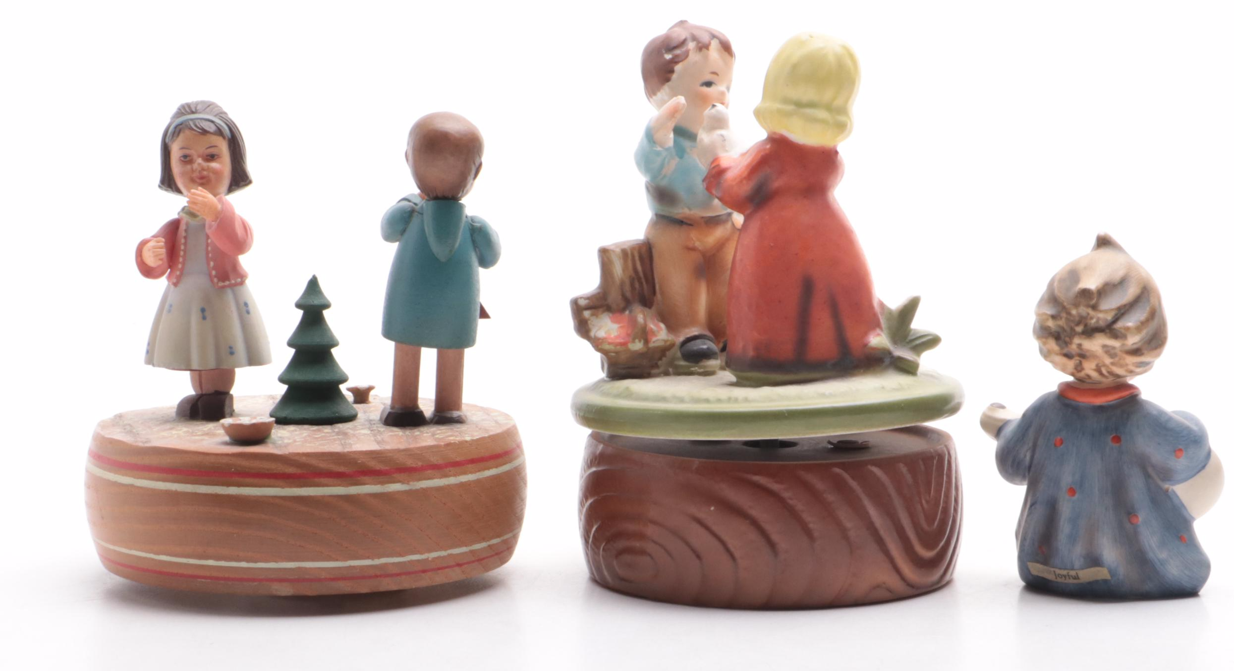 Goebel "Joyful" Porcelain Figurine with Other Musical Figurines