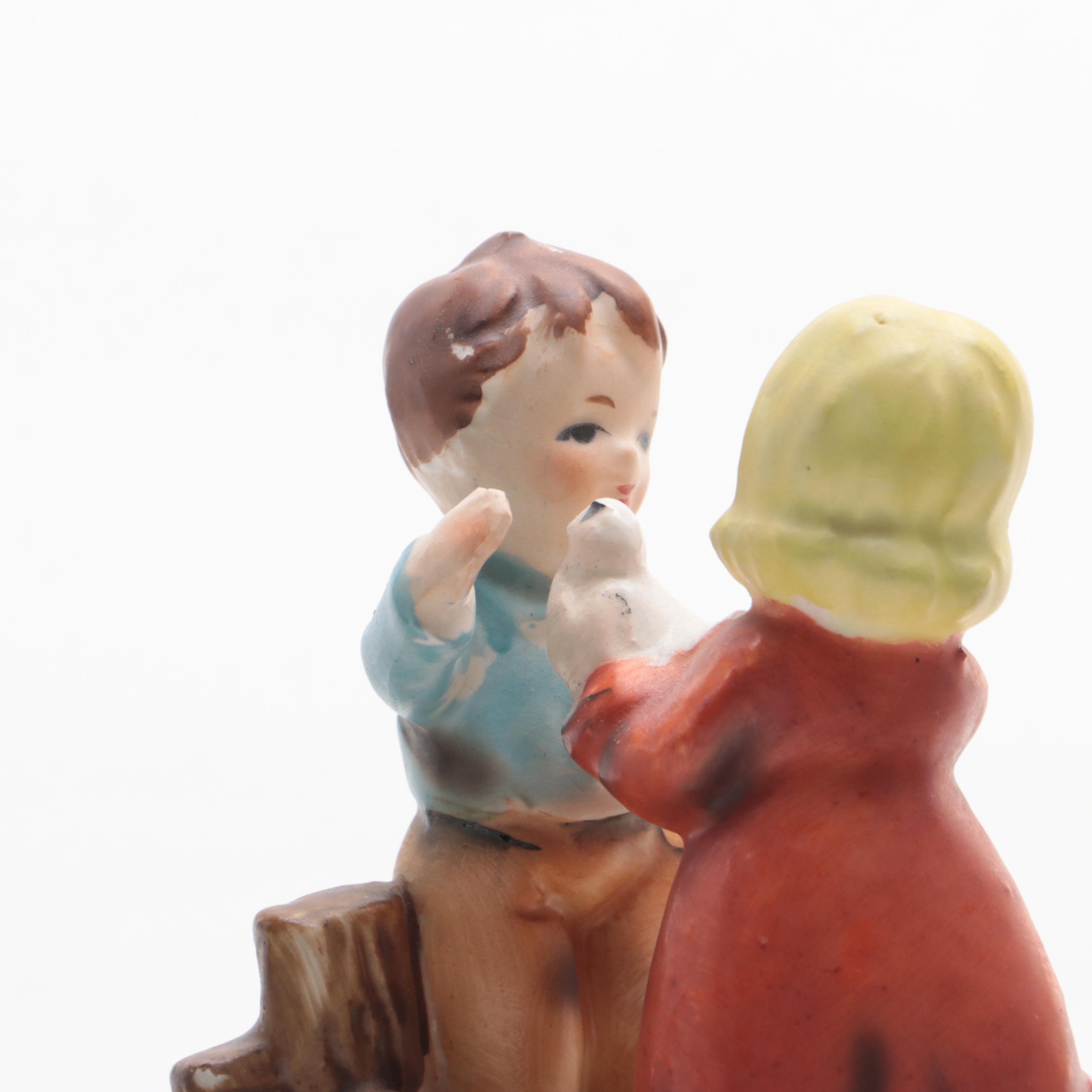 Goebel "Joyful" Porcelain Figurine with Other Musical Figurines