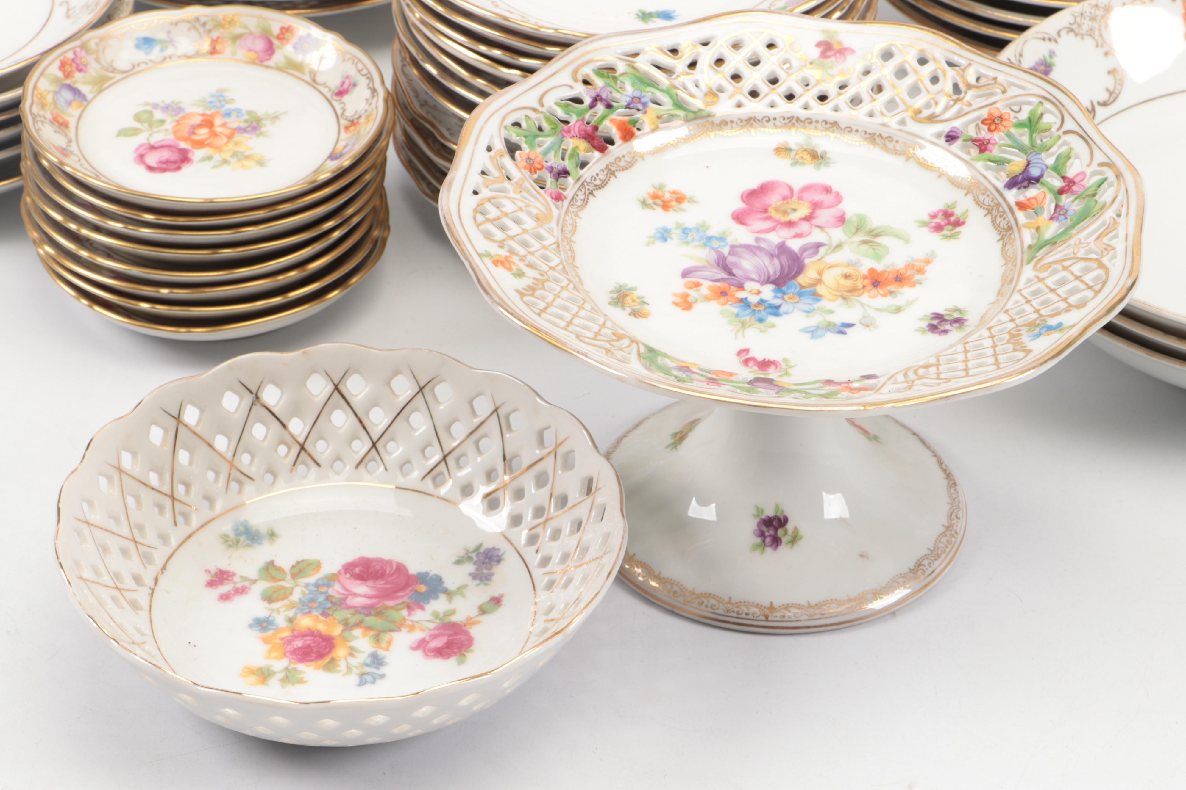 Schumann Bavaria "Empress Dresden Flowers" and More Porcelain Dinnerware