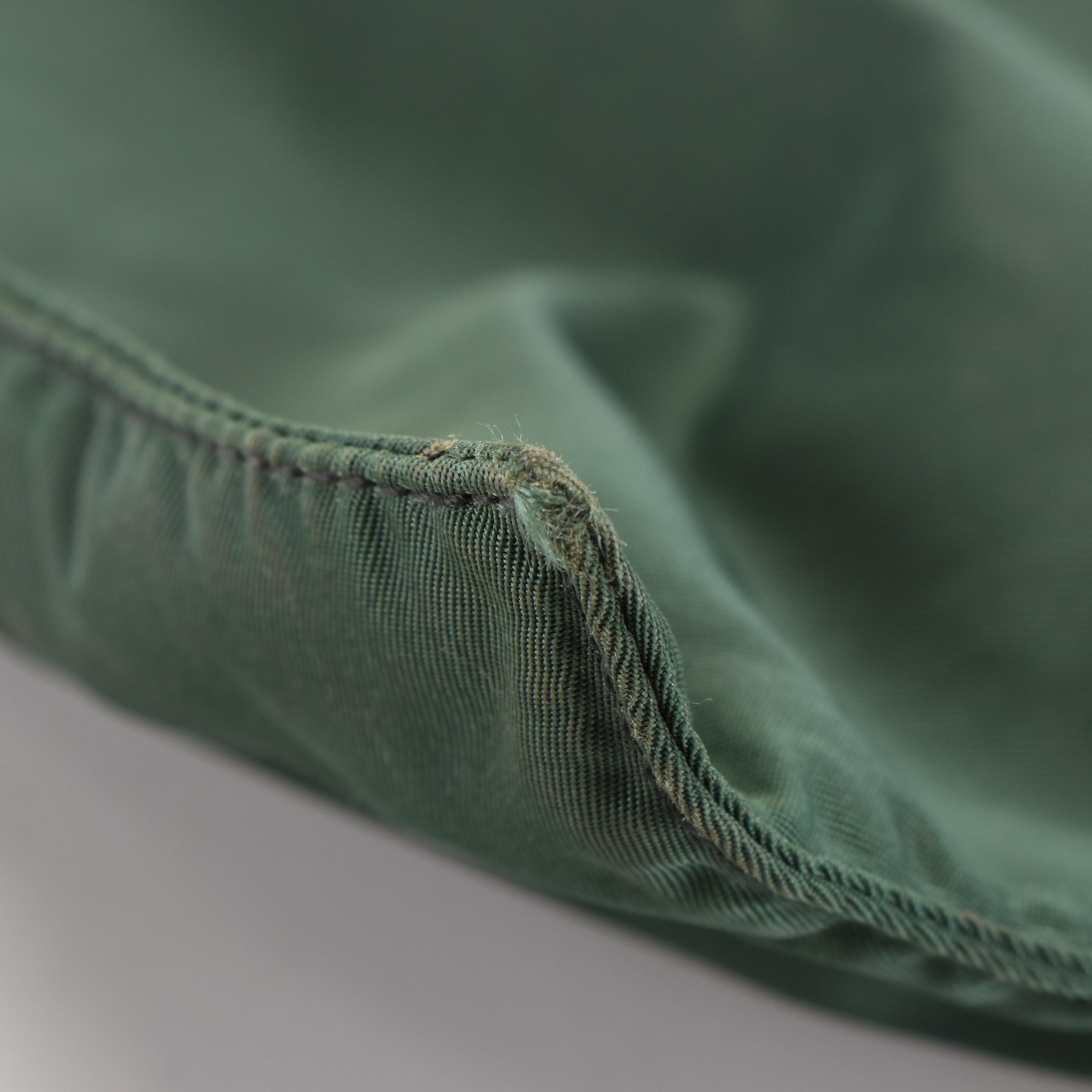 Prada Triangle Logo Tessuto Green Nylon Tote Bag
