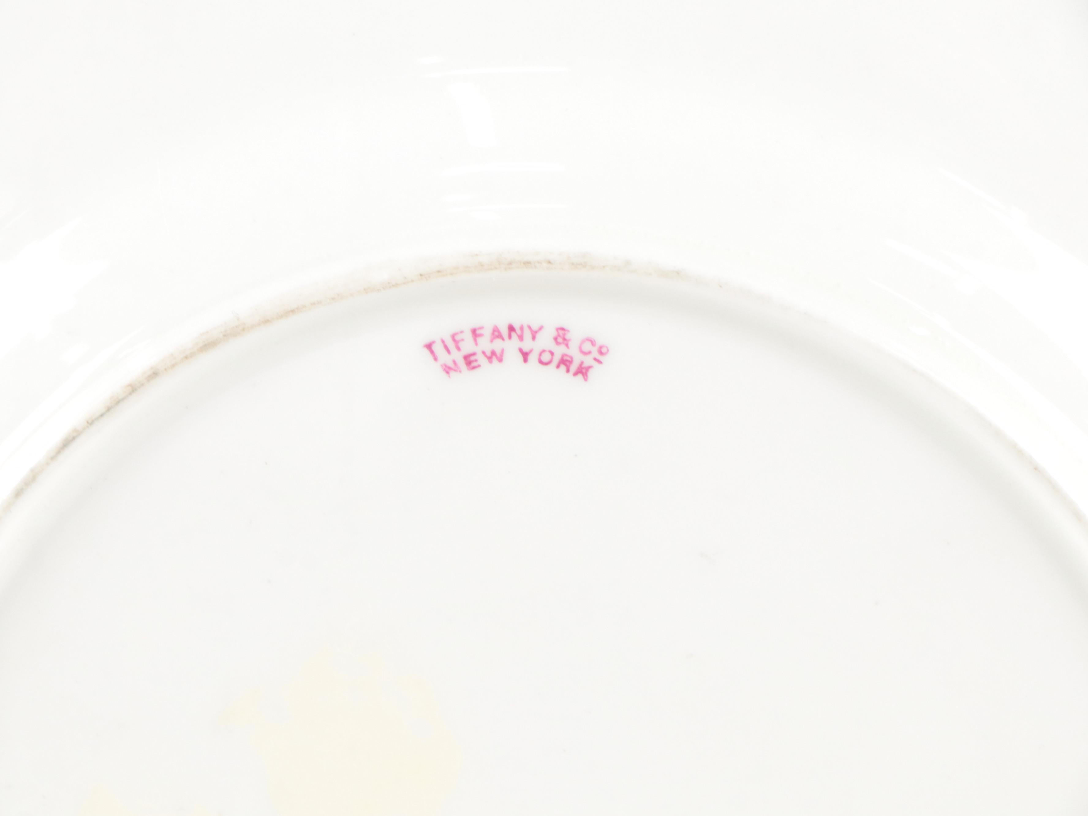 Jean Pouyat Limoges Porcelain Plates, Saucers, Bowls and Teacups, Vintage